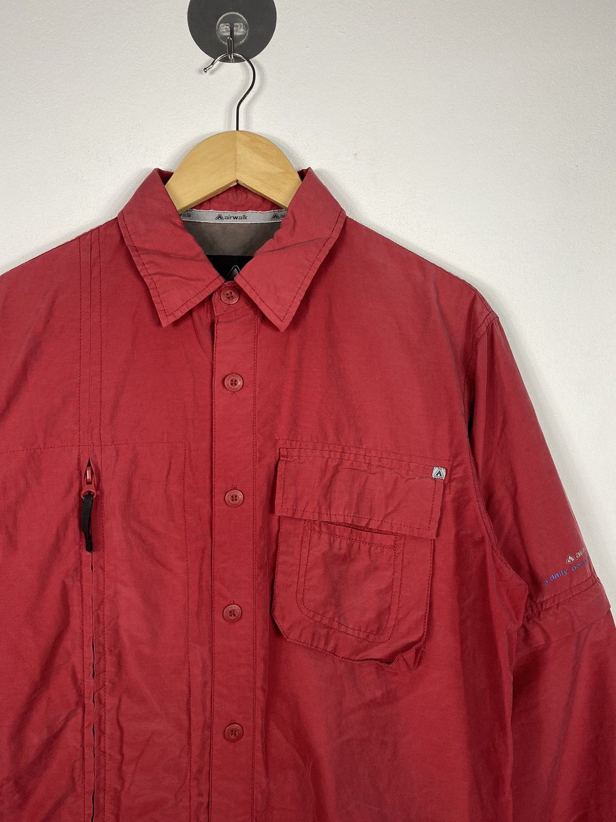Airwalk × Vintage Vintage Y2K Airwalk Tactical Button Up Shirt Size US M / EU 48-50 / 2 - 2 Thumbnail