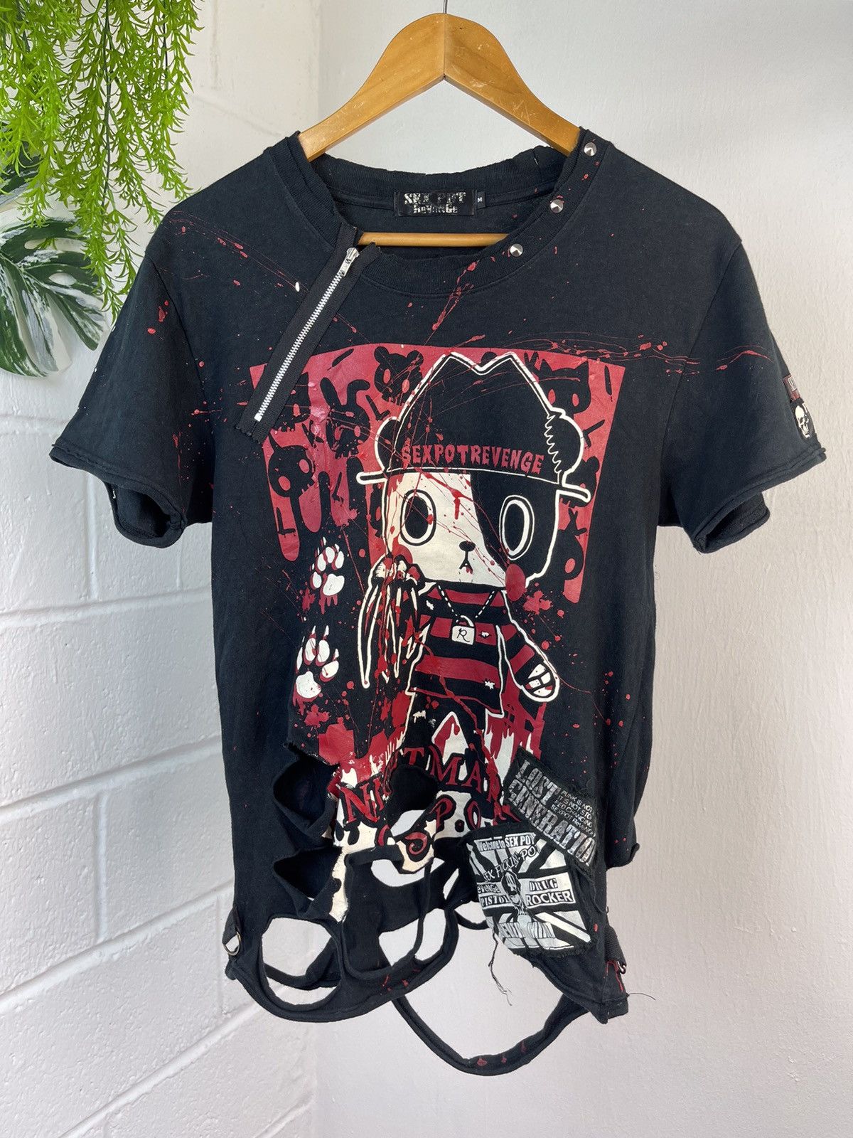 20471120 × Beauty Beast × Hysteric Glamour Sex Pot Revenge Killer Doll Punk Distressed Tee Size US M / EU 48-50 / 2 - 3 Thumbnail