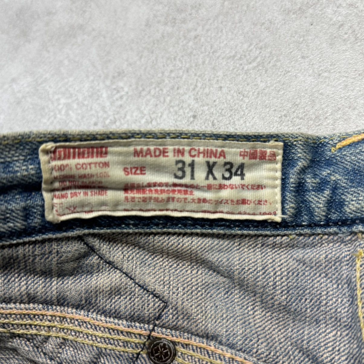 Evisu Evisu Face Half Denim Jeans Pants Size US 31 - 5 Thumbnail