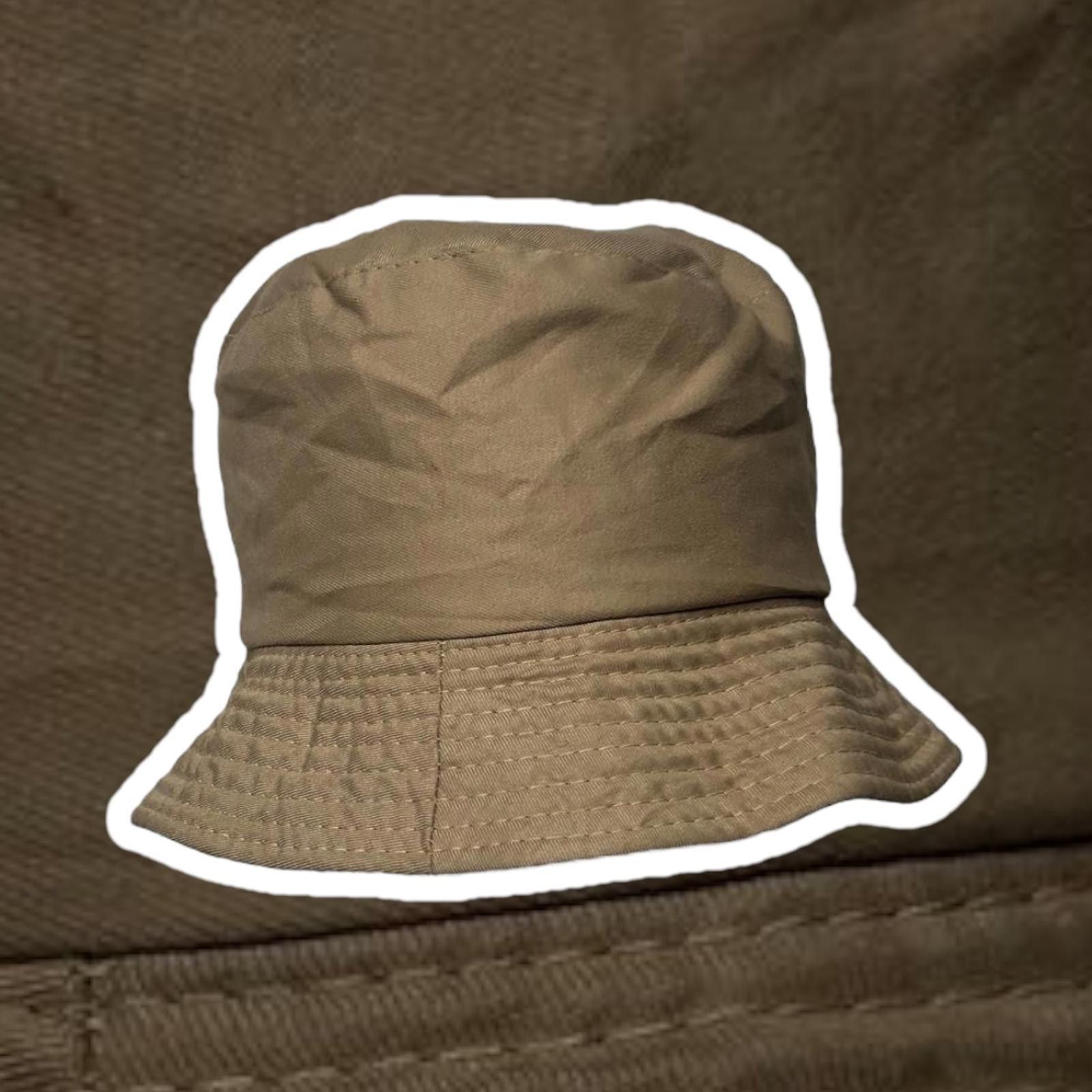 Designer Stylish Beige Bucket Hat Size ONE SIZE - 1 Thumbnail