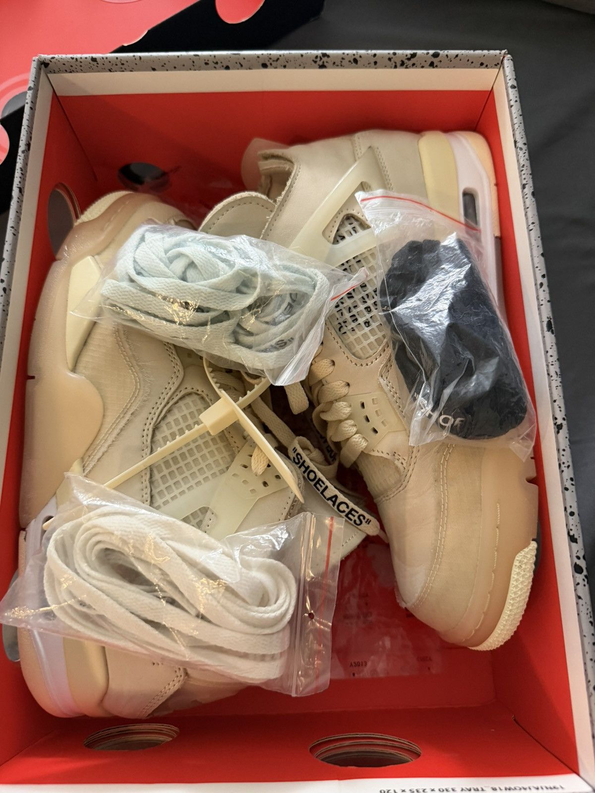 Jordan Brand × Off-White Jordan 4 Retro ‘Off-White Sail’ Size 9.5W 8M Size US 8 / EU 41 - 12 Thumbnail
