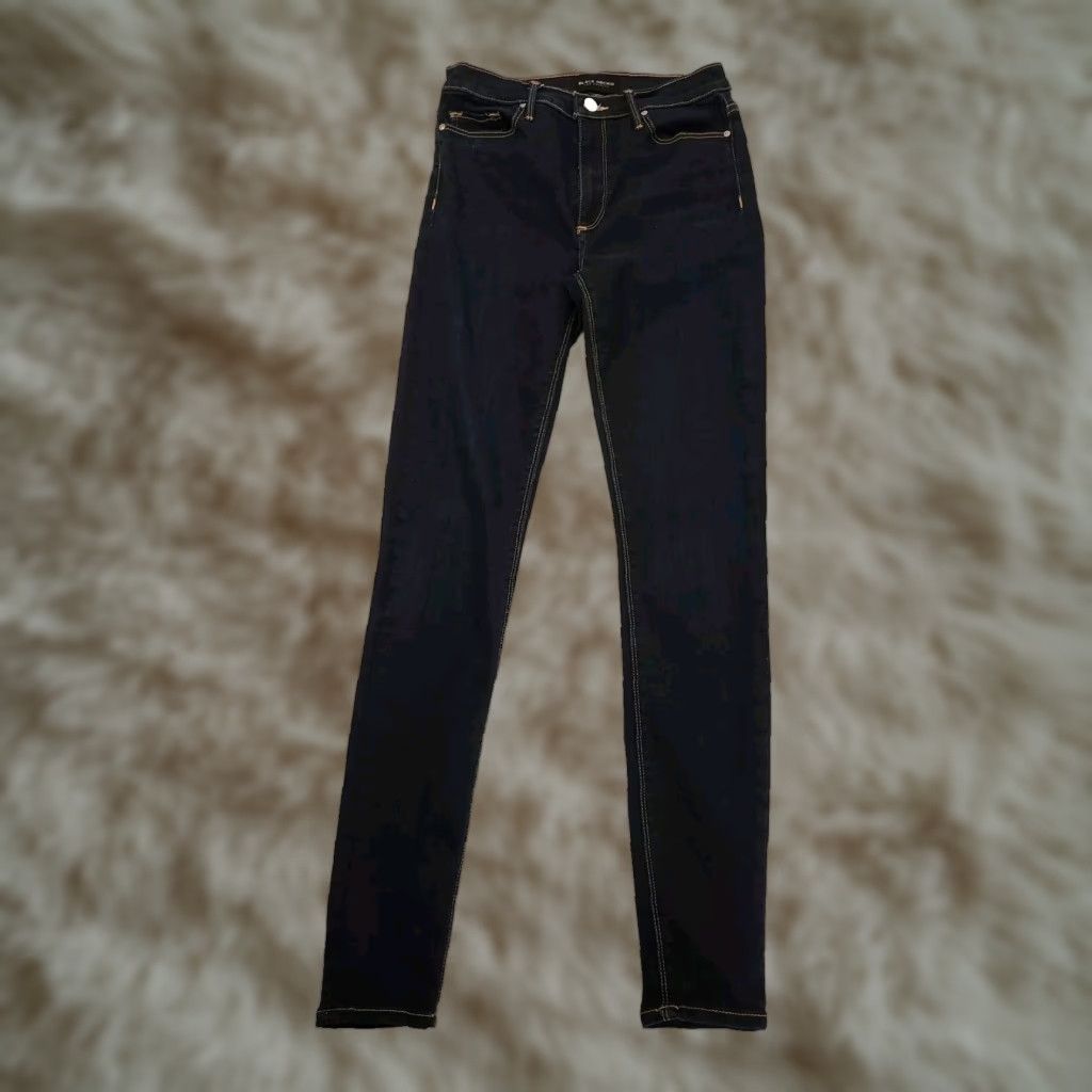 Denime Black Orchid Denim Women Jeans 28W Skinny Dark Wash Ankle Blue 26.75 Inseam Cropped Womens Size 28" / US 6 / IT 42 - 1 Thumbnail