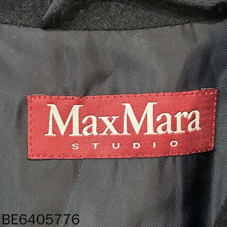 Max Mara Max Mara Black Long Wool Coat Size M / US 6-8 / IT 42-44 - 4 Thumbnail
