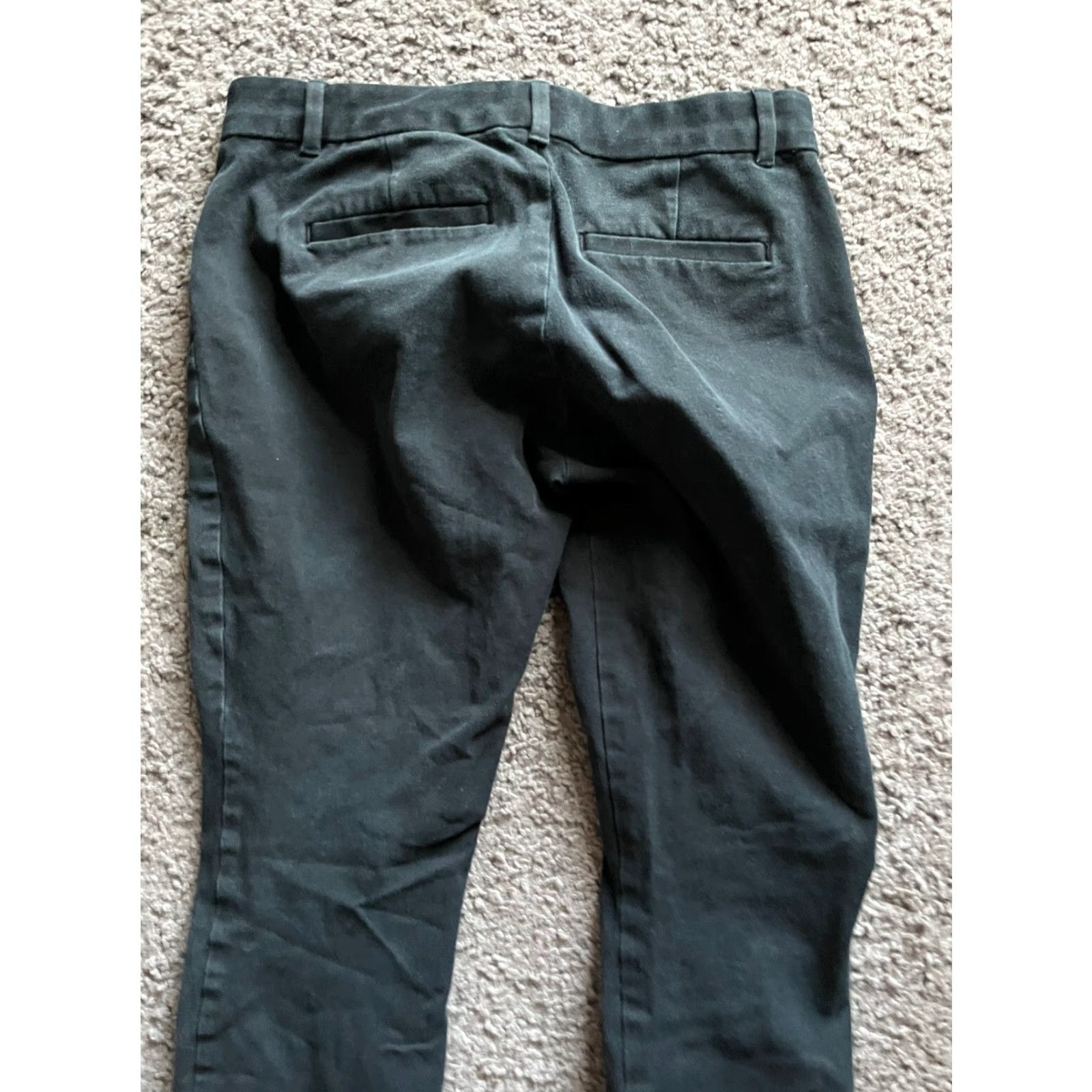 Gap GAP Dress Pants - Skinny Ankle Black Cotton Blend 4R Regular Size 4 Womens Stretch Front Flat Vintage- No (Note: adapt to given constraints) Size 27" / US 4 / IT 40 - 4 Thumbnail