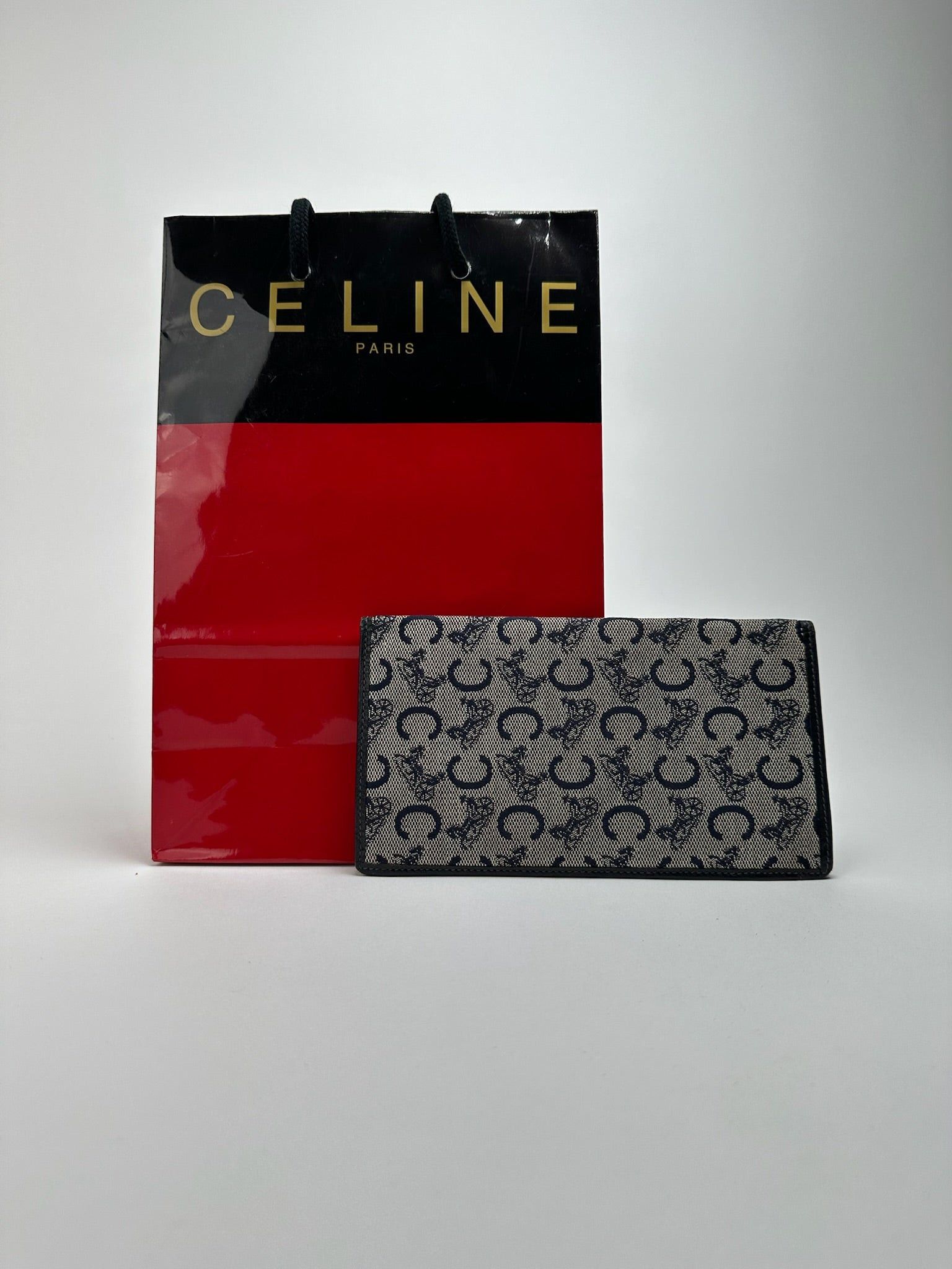 Celine Vintage Macadam Monogram ID holder black white Size ONE SIZE - 1 Thumbnail