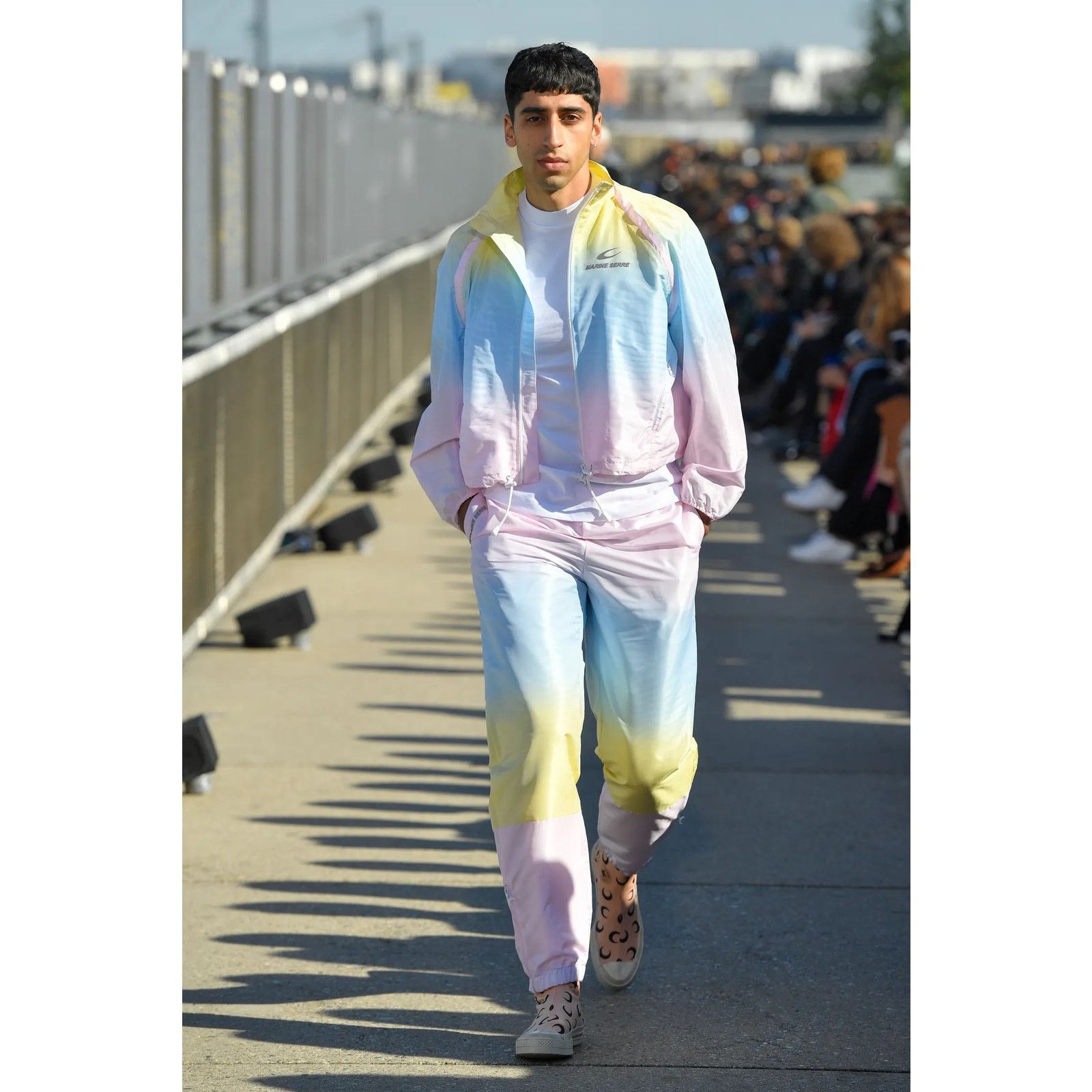 Marine Serre Marine Serre 19SS Futurewear Gradient Pastel Track Pants M Size US 32 / EU 48 - 8 Thumbnail