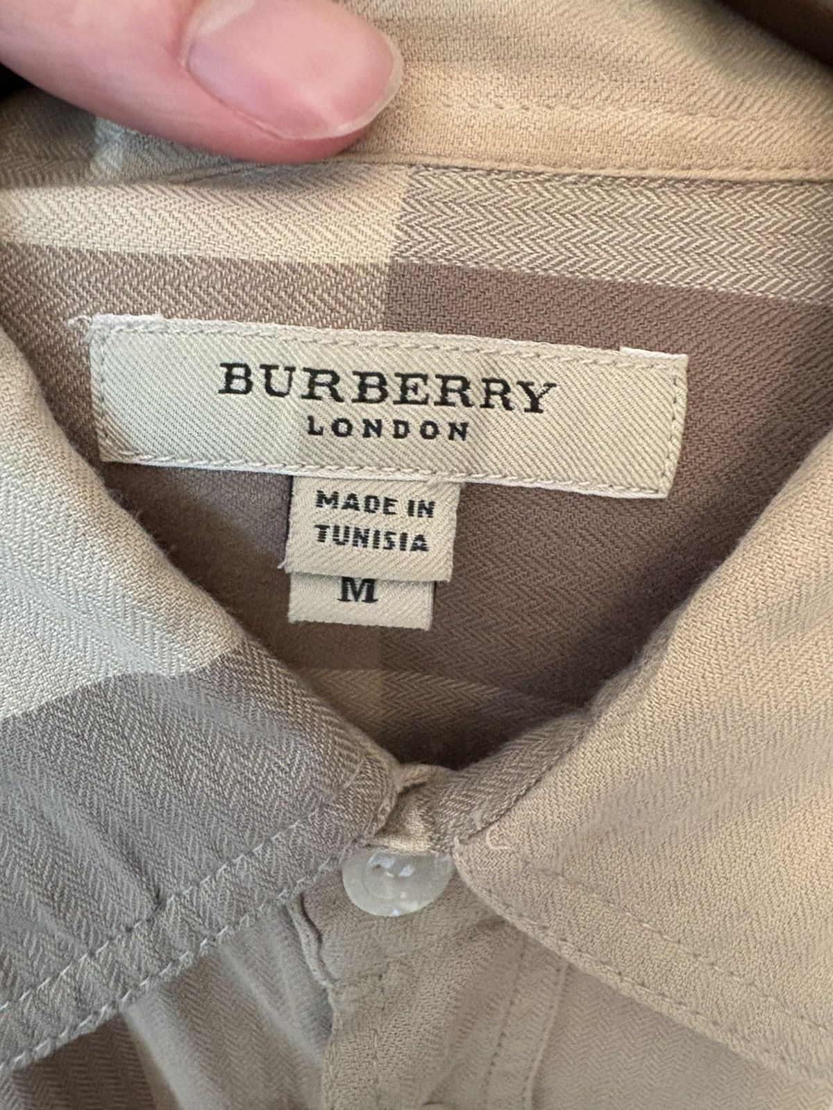 Burberry Exploded Check Pattern Casual Shirt Size US M / EU 48-50 / 2 - 3 Thumbnail