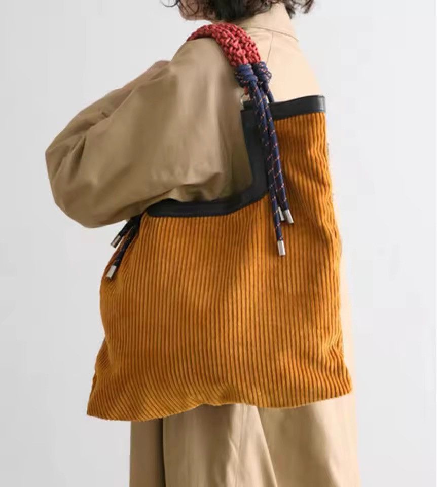 Other Retro Corduroy Vintage Style Capacity Office Core Bag Size ONE SIZE - 1 Thumbnail