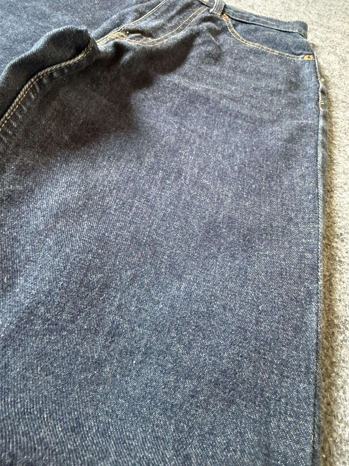 Levi's × Vintage Vintage Levis 517 Indigo Raw Flare Bootcut Jeans Size US 27 - 10 Thumbnail