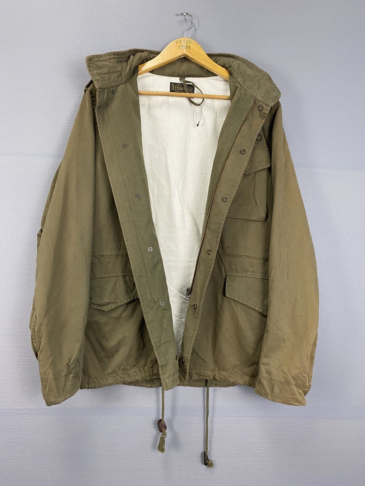 Japanese Brand Stooge&Co Parka Jacket Size US XL / EU 56 / 4 - 11 Thumbnail