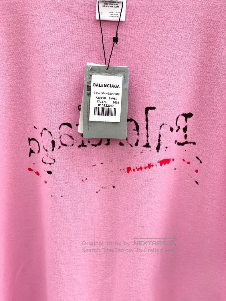 Balenciaga Balenciaga Double-sided hand-drawn graffiti, cola logo pin Size US S / EU 44-46 / 1 - 3 Thumbnail