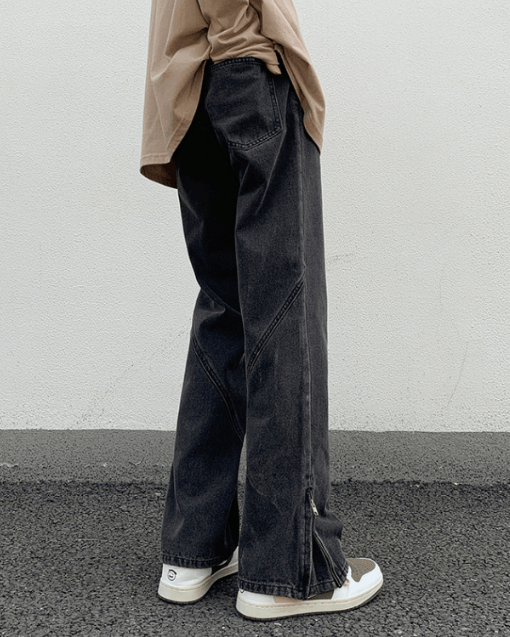 Japanese Brand × Jean Vintage American style zipper loose wide-leg bootcut jeans Size US 32 / EU 48 - 4 Thumbnail