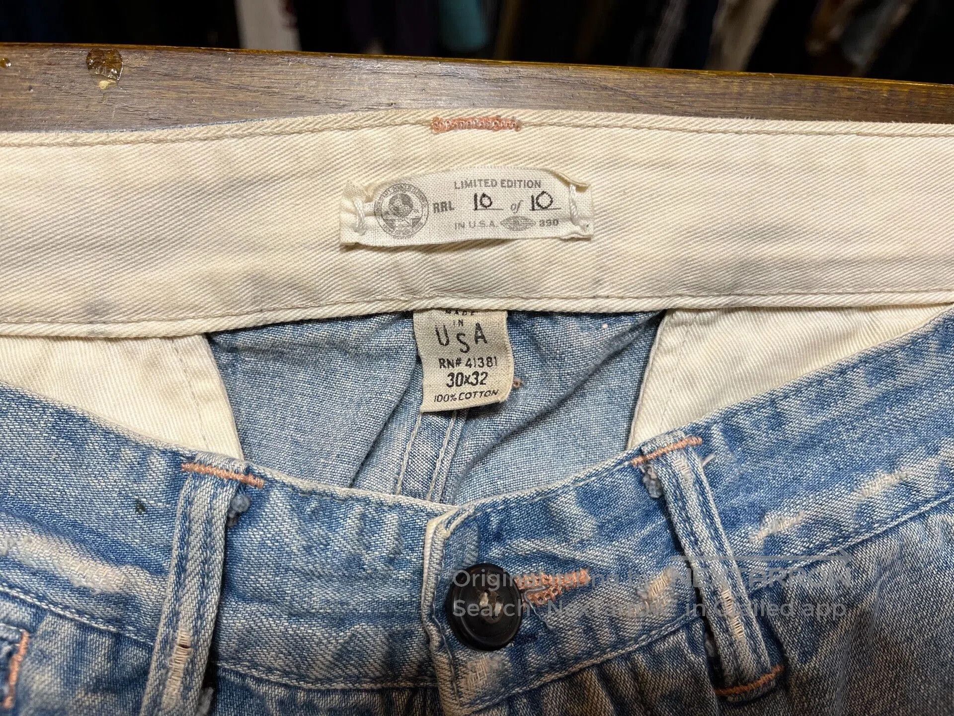 RRL Ralph Lauren limited edition patched denim jeans. Size US 30 / EU 46 - 3 Thumbnail