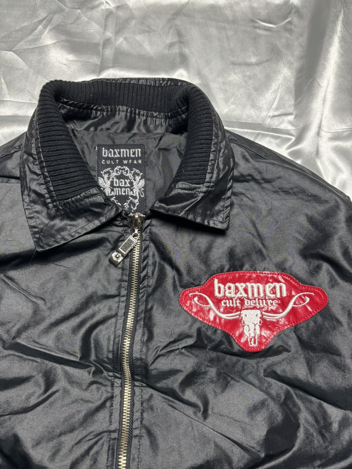 Japanese Brand × Vintage Vintage printed light bomber jacket rhinestones Size M / US 6-8 / IT 42-44 - 5 Thumbnail