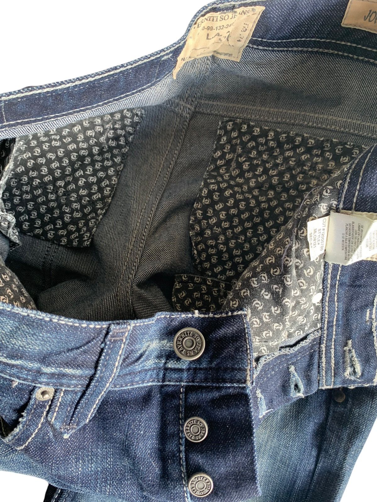 If Six Was Nine × Japanese Brand × Jean FLARE JEANS Taverniti so Jeans Punk Style Denim☠️🎌 Size US 33 - 15 Thumbnail