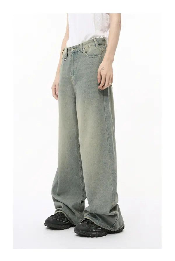 Japanese Brand Misaki x Mayu Vintage washed straight wide leg jeans loose Size US 32 / EU 48 - 4 Thumbnail
