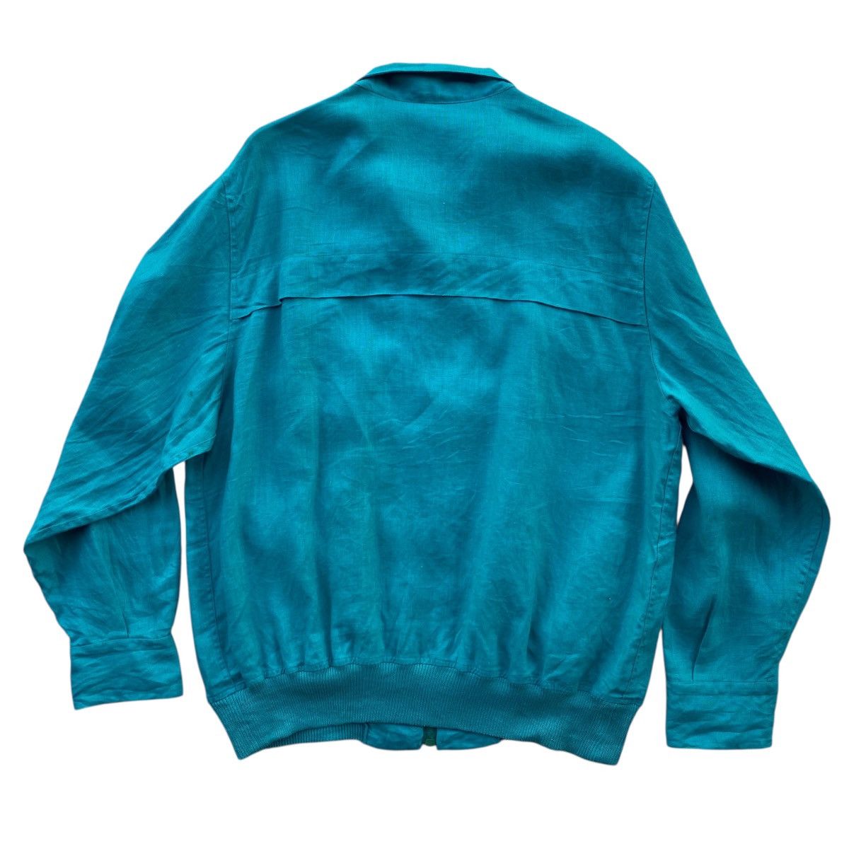 Lanvin ‼️LAST DROP‼️Lanvin Paris Linen Zip Jacket Teal Green Vintage Size US M / EU 48-50 / 2 - 2 Thumbnail