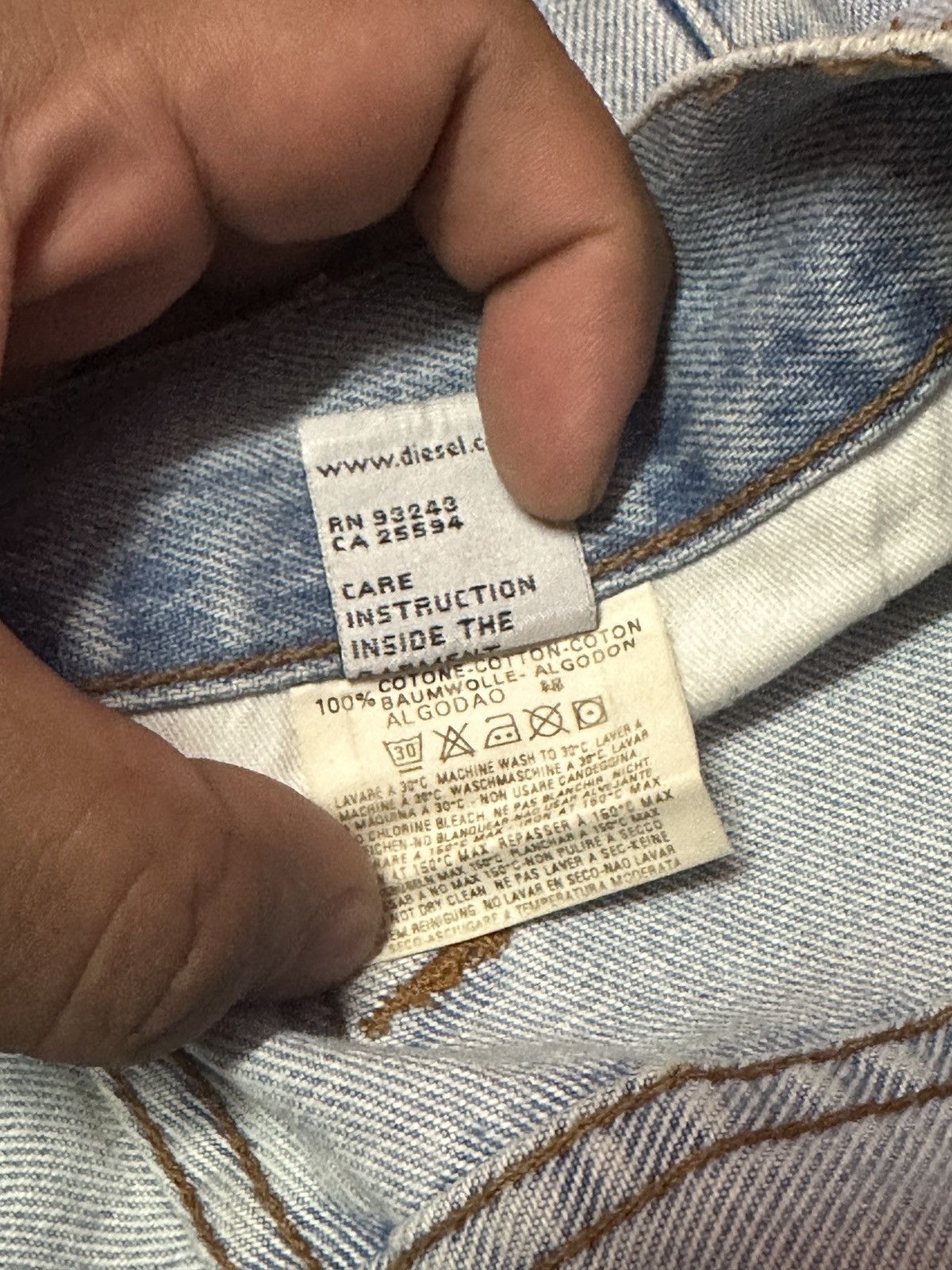 Diesel Diesel Faded Light Blue Denim Rare🔥🔥 Size US 32 / EU 48 - 15 Thumbnail