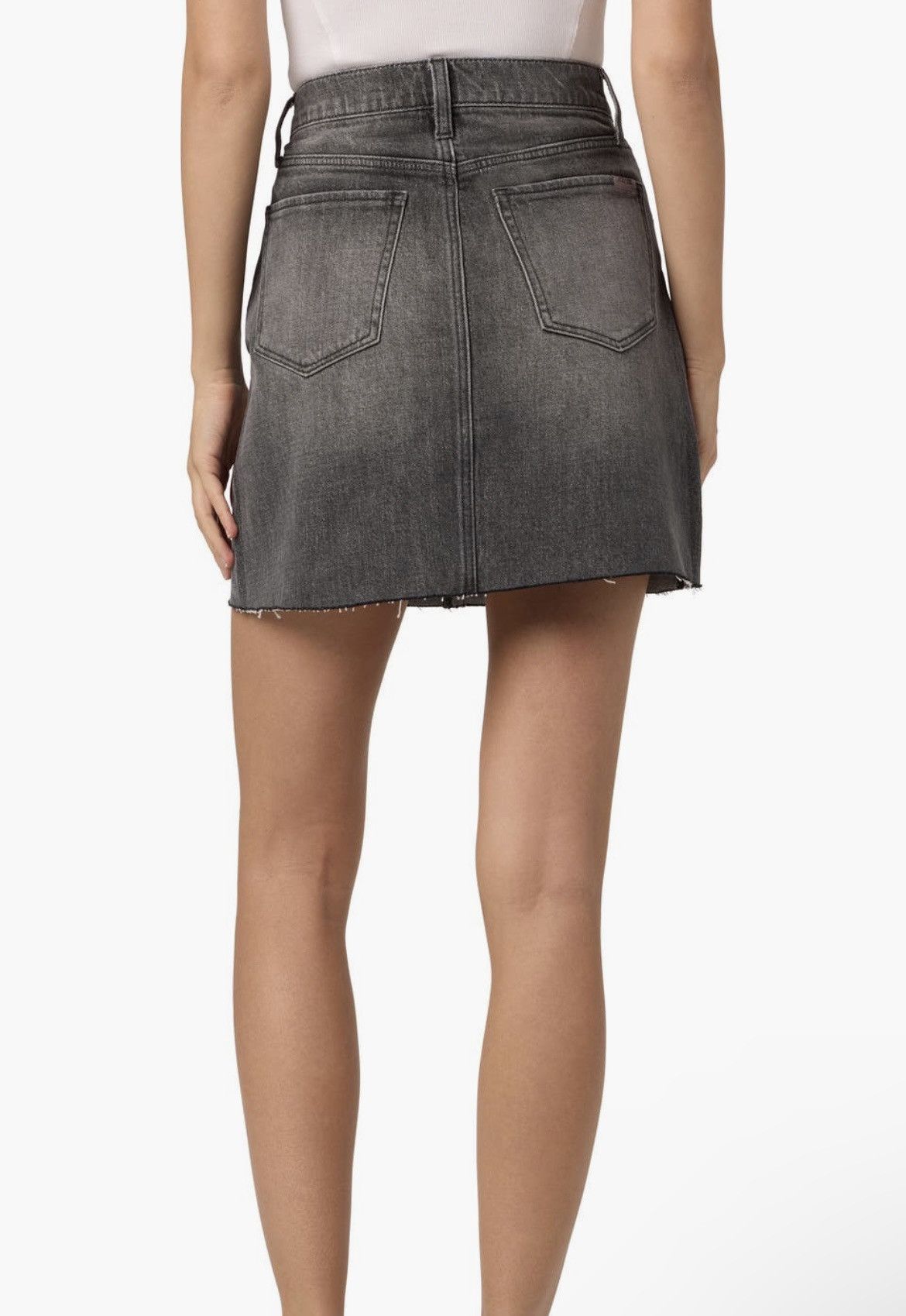 Joe's JOE'S JEANS Anastasia Faded Straight Mini Denim Skirt Size 31" - 2 Thumbnail