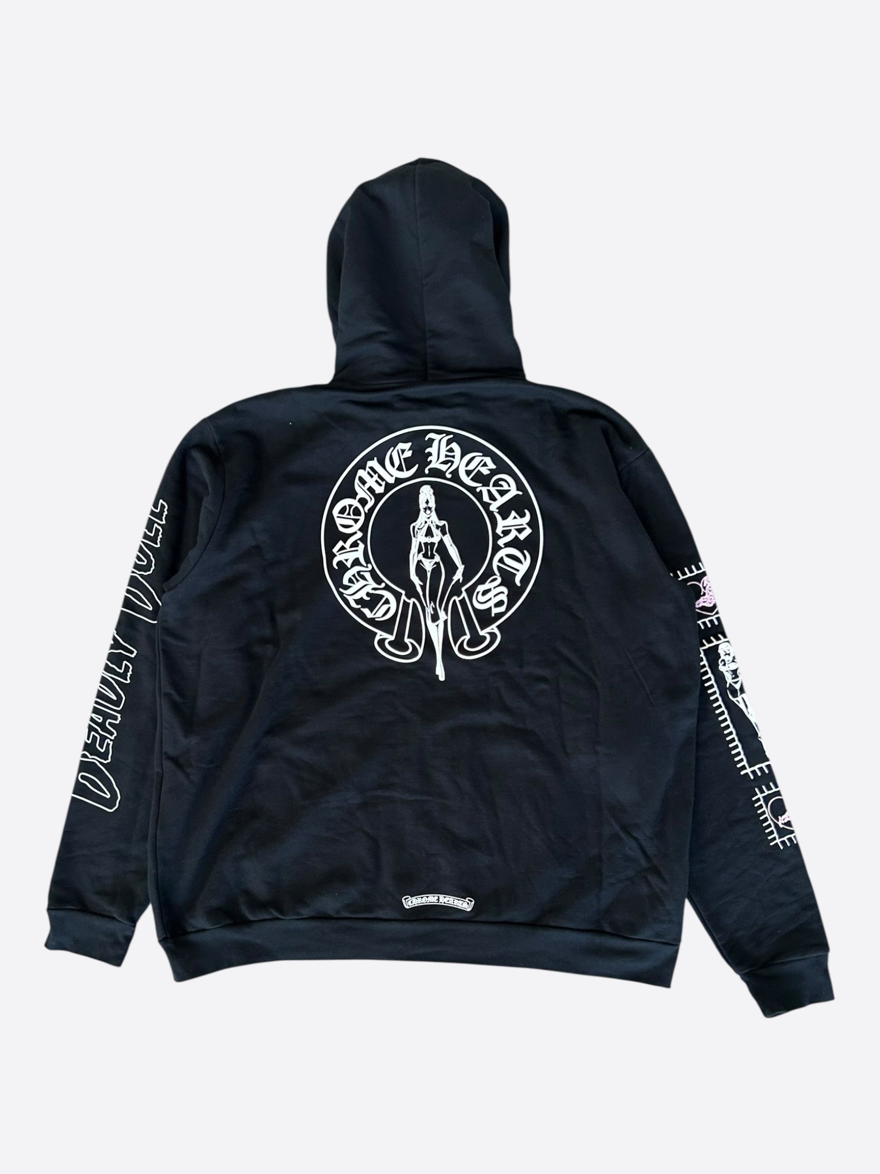 Chrome Hearts Chrome Hearts Black, White & Pink Deadly Doll Zip Up Hoodie Size US XXL / EU 58 / 5 - 2 Thumbnail