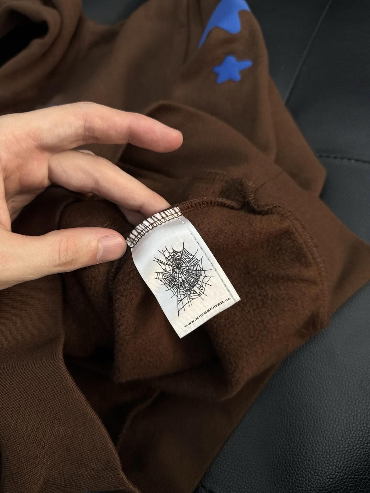 Sp5der Sp5der Worldwide Brown/Blue Hoodie Size (S) (NEW) Size US S / EU 44-46 / 1 - 9 Thumbnail