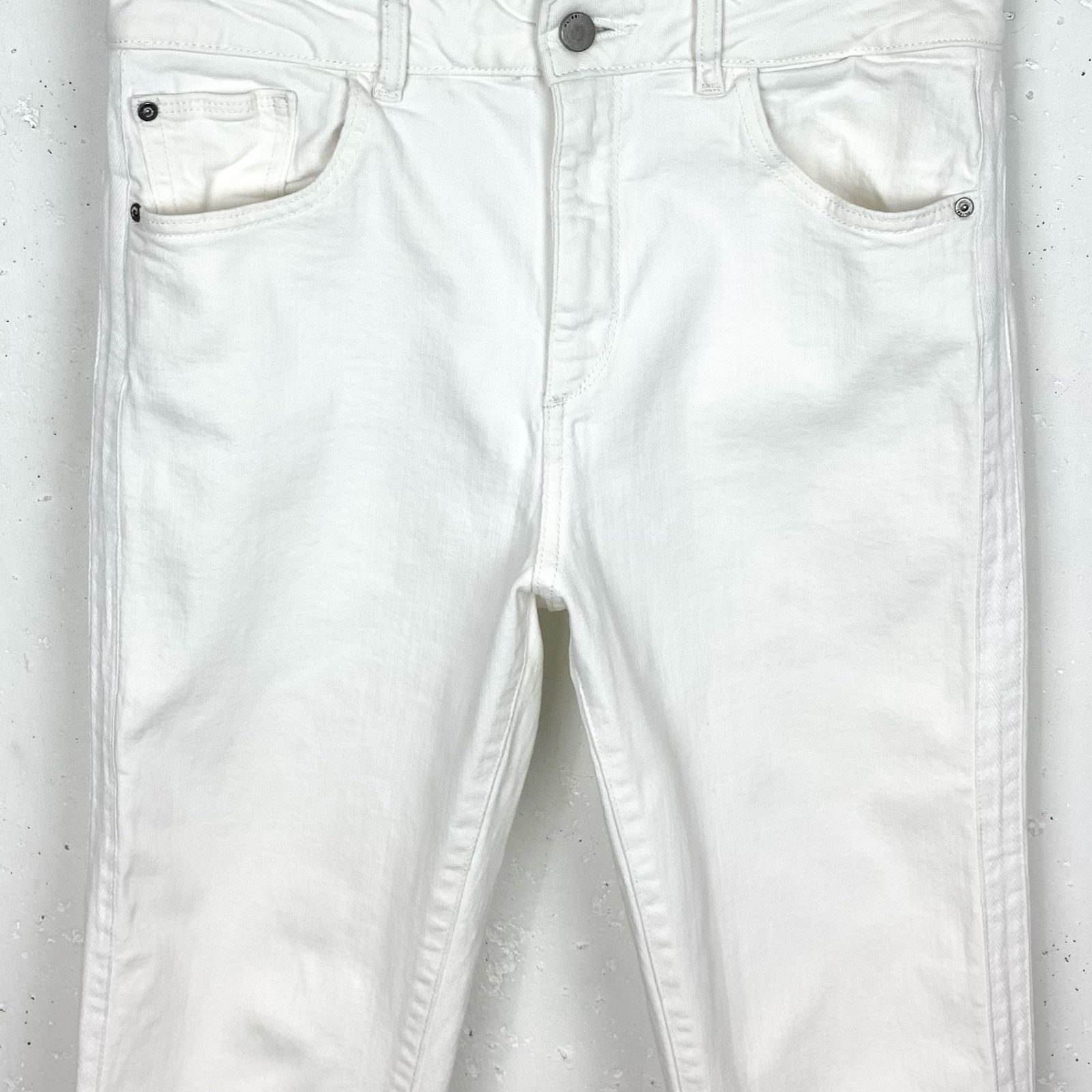 DL1961 DL1961 Patti High Rise Straight Jeans Donovan White Size 29 Size 29" - 7 Thumbnail