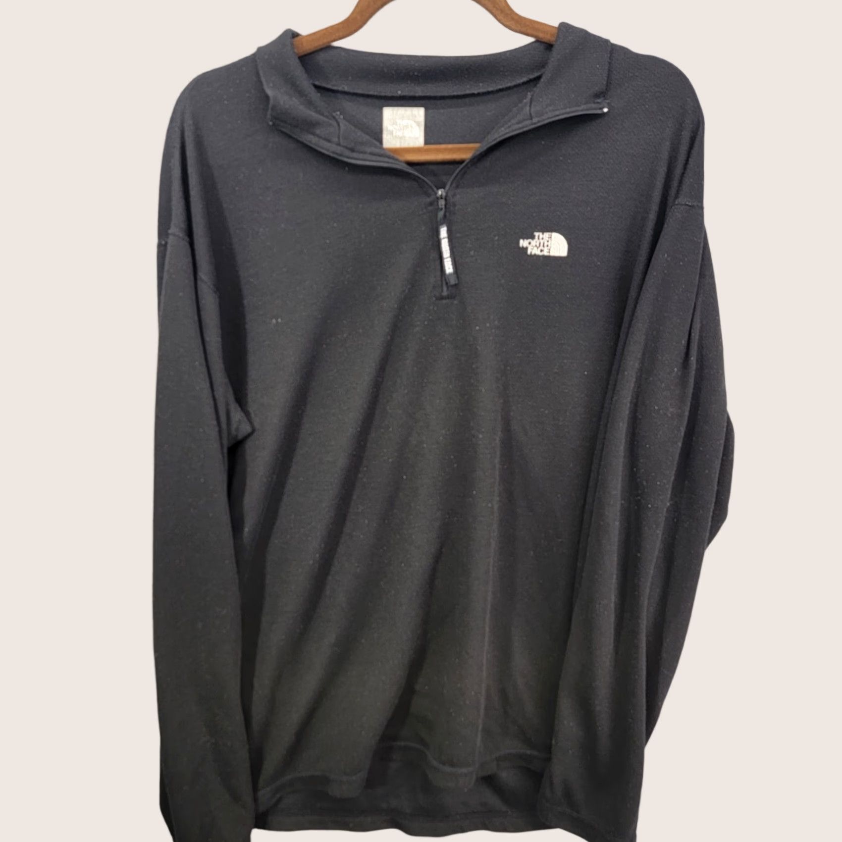 The North Face The North Face Men Large Black Pullover Quarter Zip Long Sleeve Sweater Size US L / EU 52-54 / 3 - 1 Thumbnail