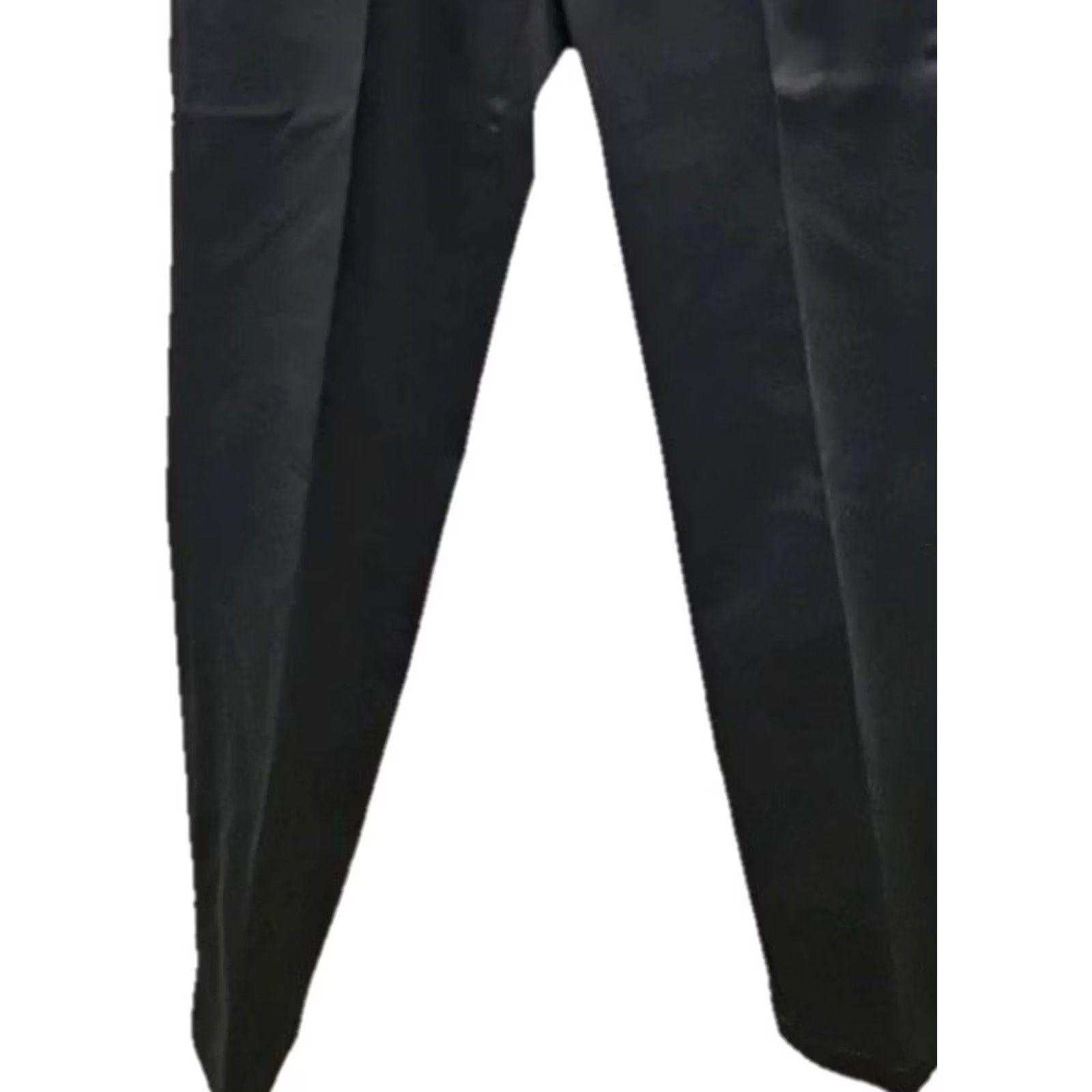 Nautica Nautica Classic Fit Dress Pants Men’s 30x32 Black Cotton Blend Twill Flat Front Straight Leg Pockets Slacks Size US 30 / EU 46 - 3 Thumbnail