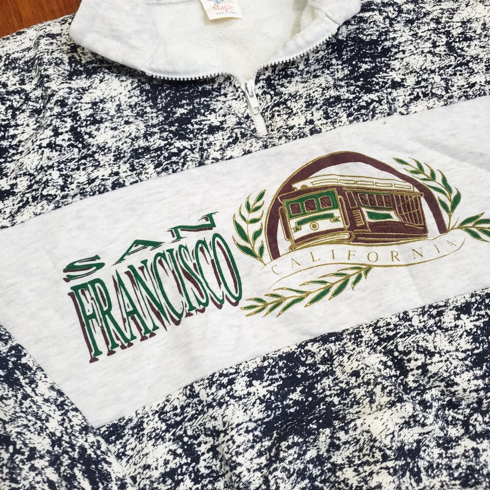 Vintage VINTAGE Magic Sweatshirt Mens XL Gray Quarter Zip San Francisco Made USA 90s Size US XL / EU 56 / 4 - 5 Thumbnail