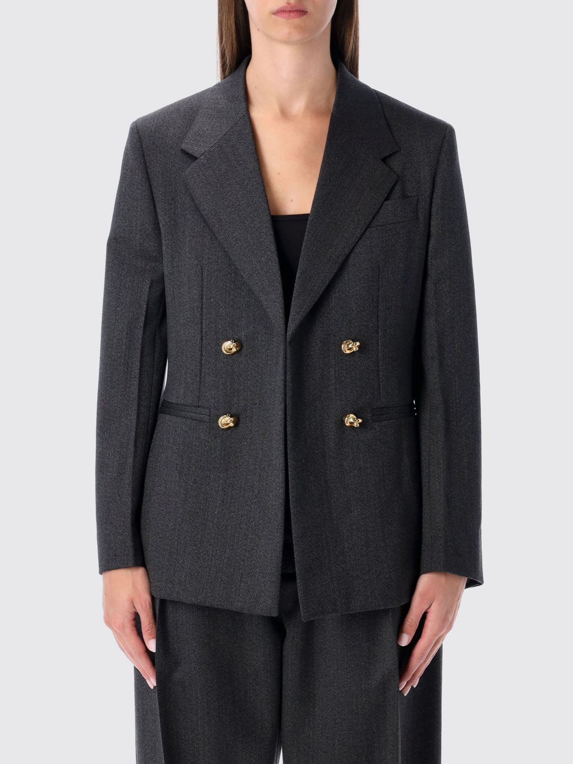 Bottega Veneta Jacket Woman Charcoal