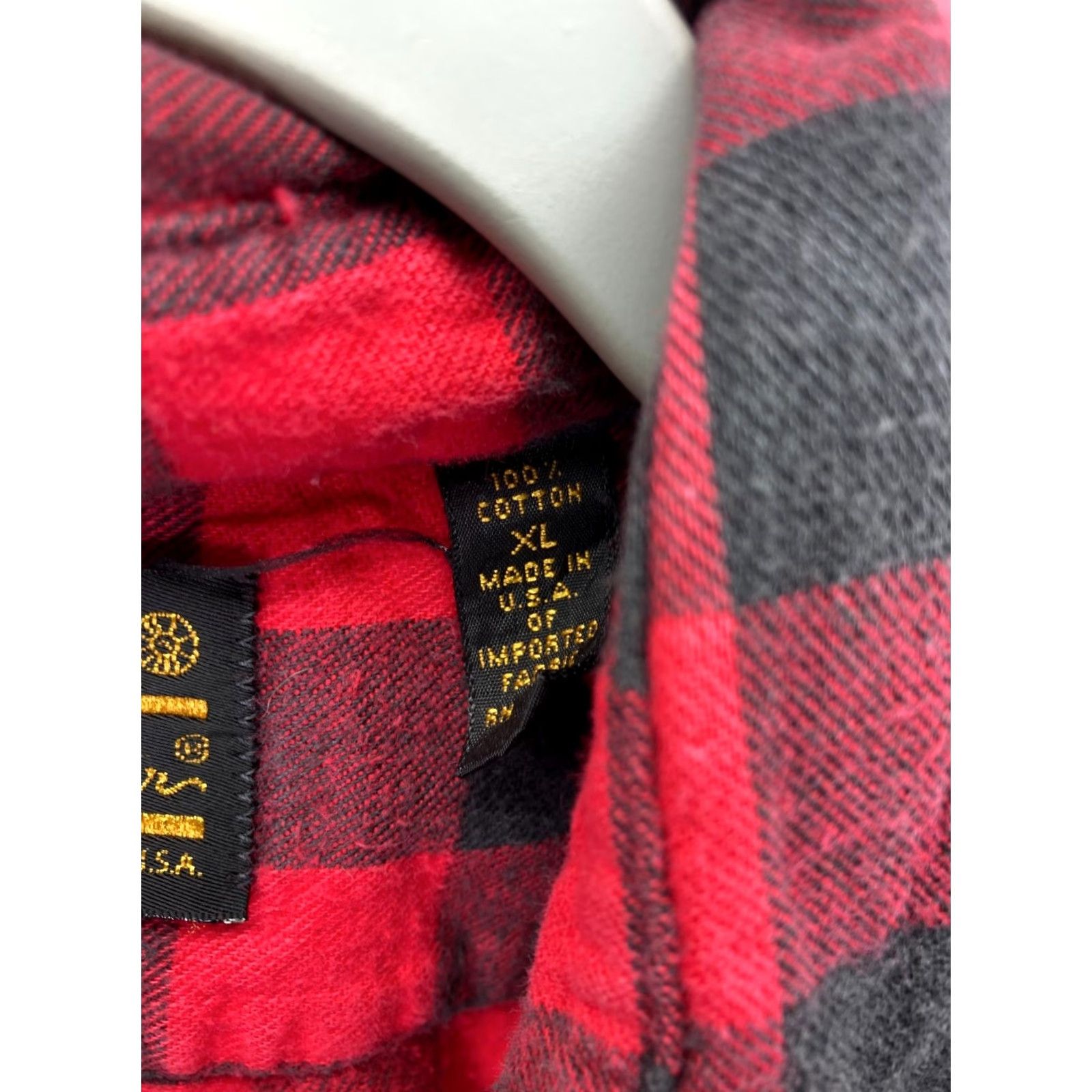 Eddie Bauer VINTAGE Eddie Bauer Snap Front Shirt Mens XL Red Black Plaid Flannel Rodeo Long Sleeve Size US XL / EU 56 / 4 - 7 Thumbnail