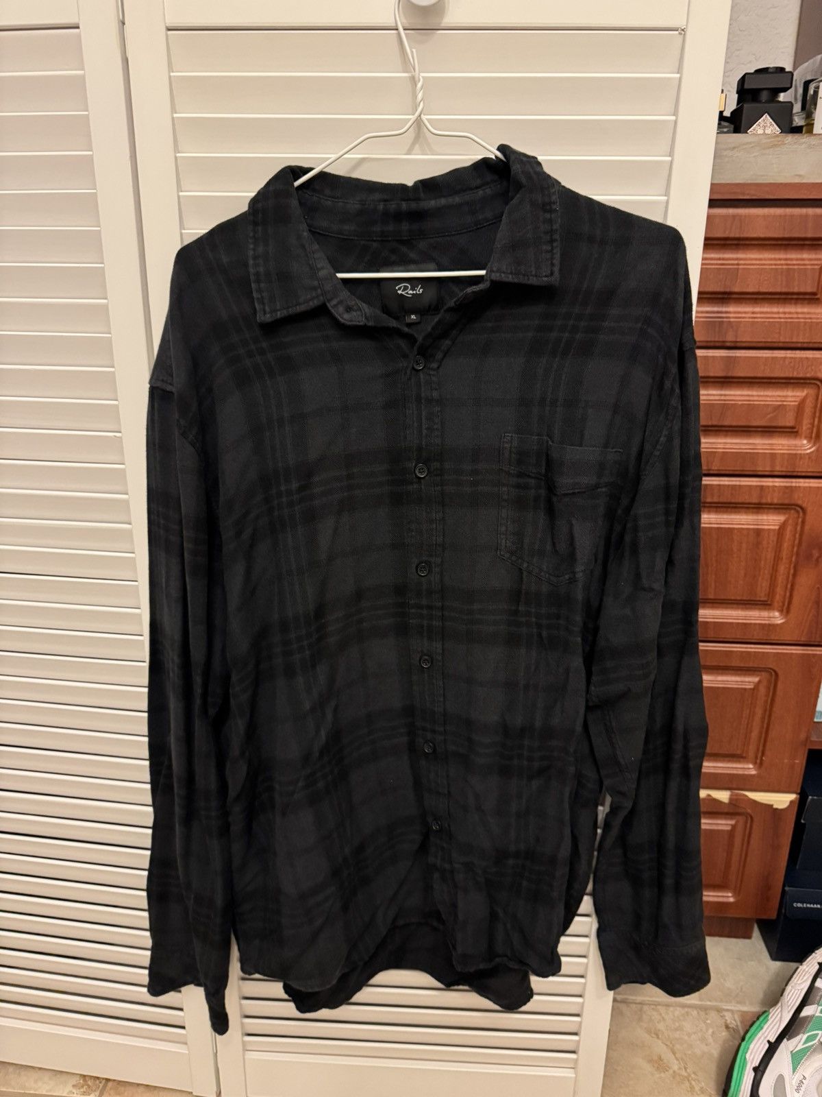 Rails Rails black square shirt Size US XL / EU 56 / 4 - 1 Thumbnail