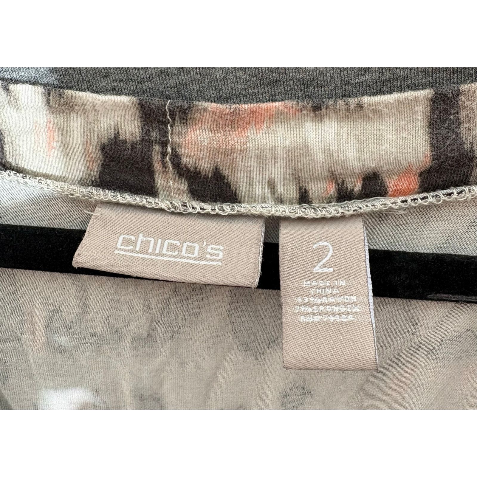 Other CHICO's | Women's Gray Black Blouse | 2 Size XS / US 0-2 / IT 36-38 - 3 Thumbnail