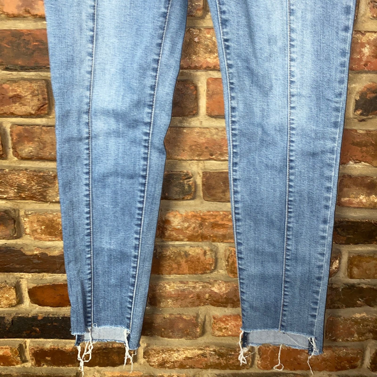 Other JBD Just Black Denim Light Wash Blue Skinny Raw Hem Jeans 27 Size 27" / US 4 / IT 40 - 3 Thumbnail