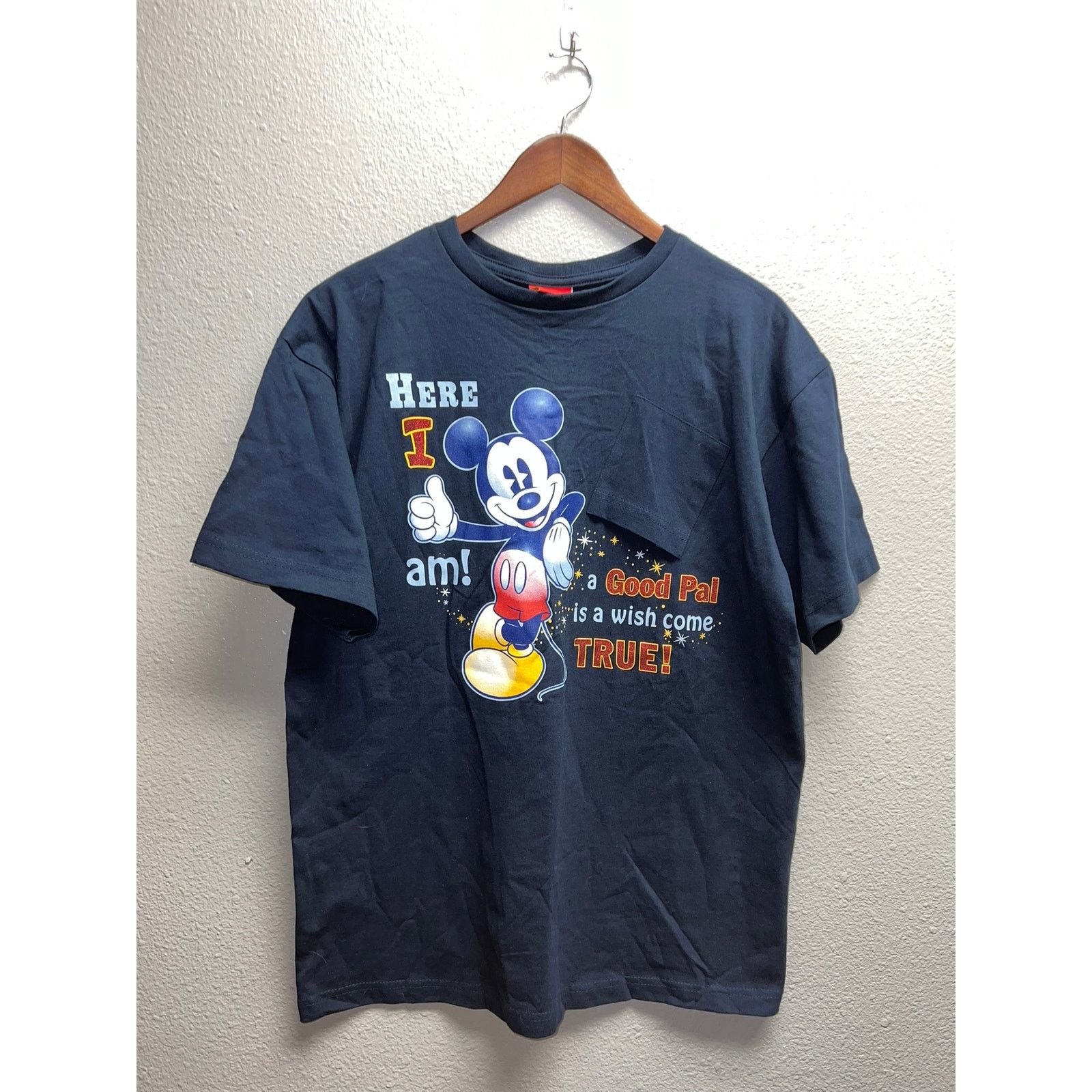 Mickey & Co. Mickey Mouse Shirt Good Pal Pocket Blue Disney Tee Large Size US L / EU 52-54 / 3 - 1 Thumbnail