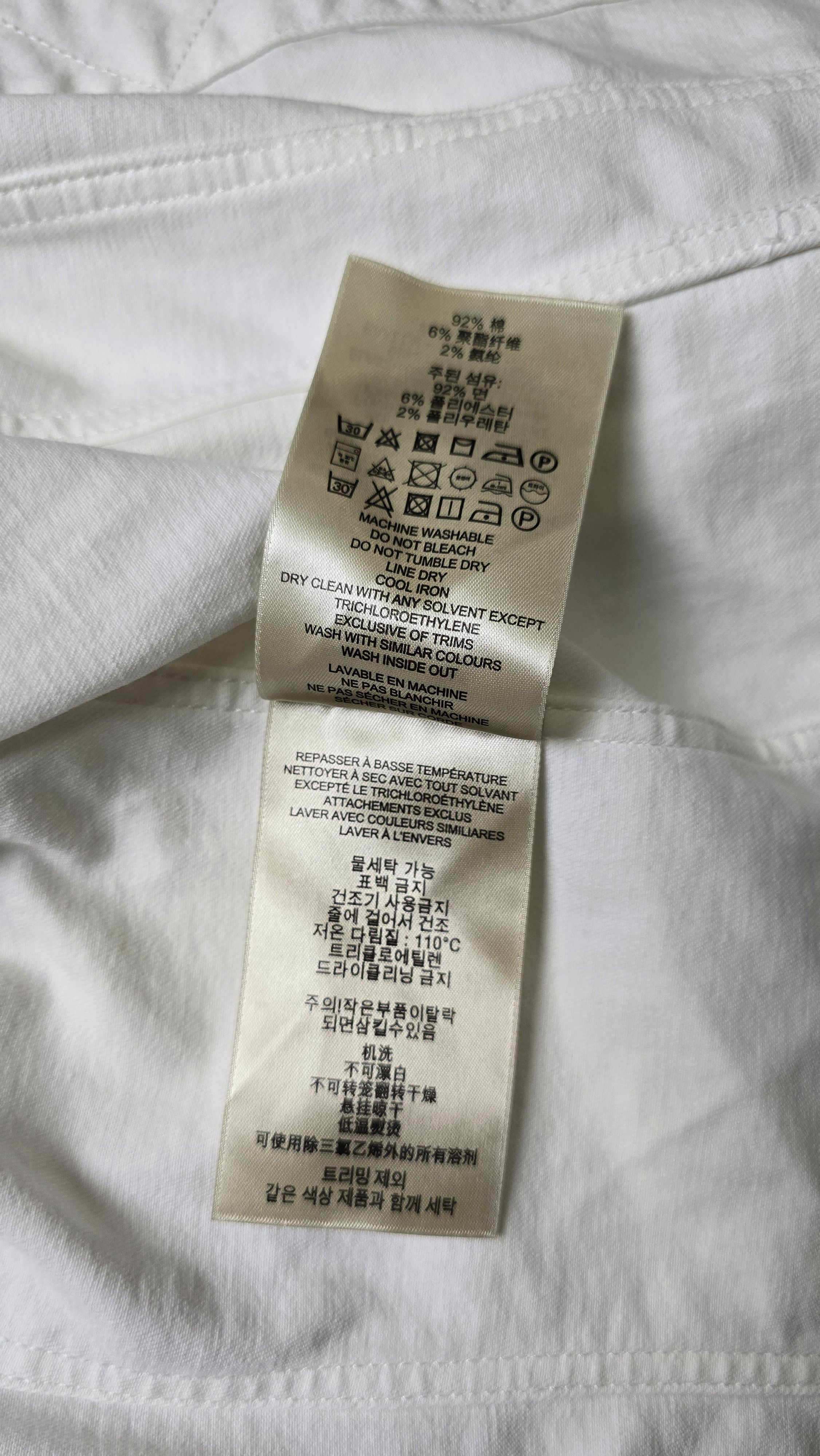 Burberry Burberry Brit White Cropped Denim Jacket Designer Luxury Size S / US 4 / IT 40 - 20 Thumbnail