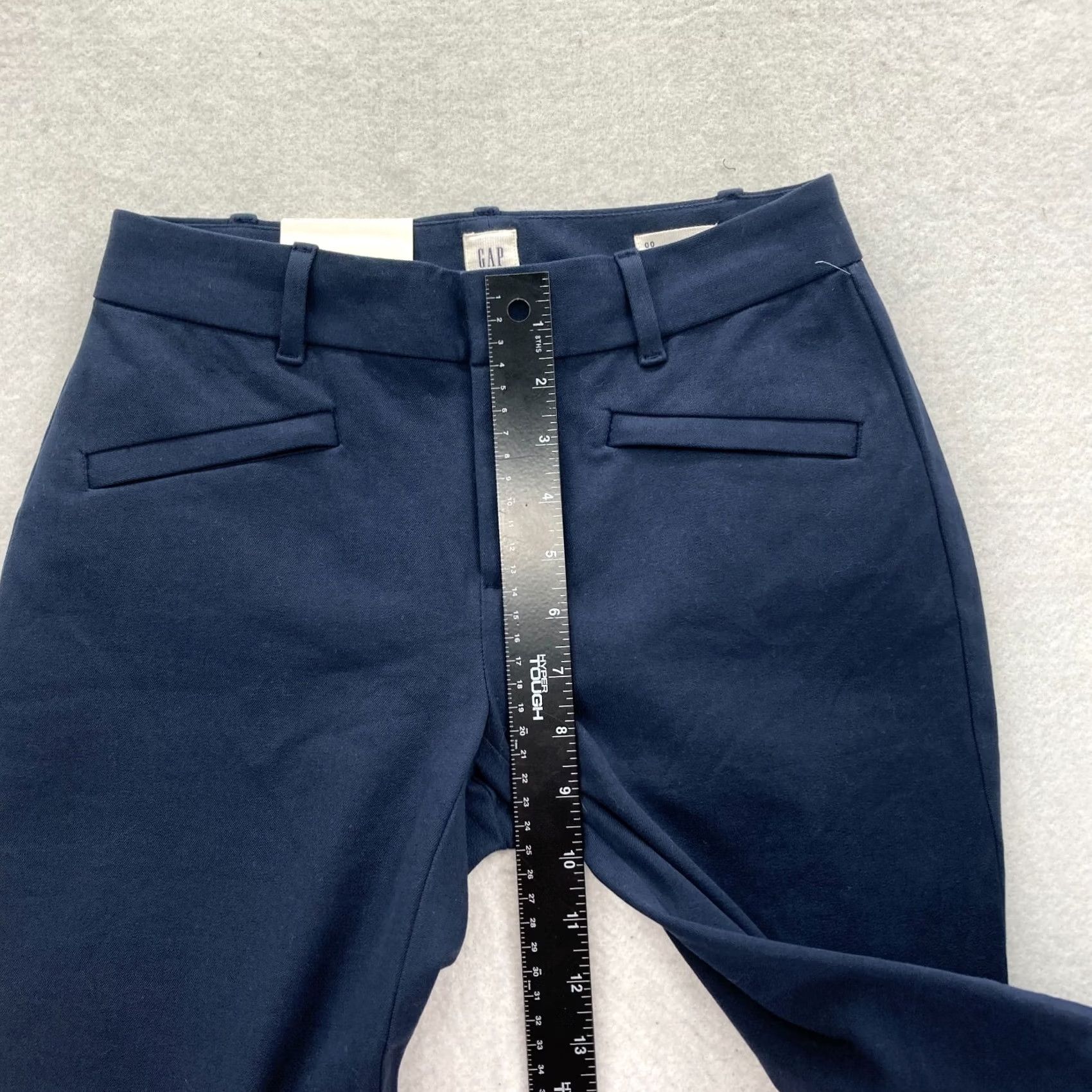 Gap Gap Women's Navy Blue Curvy Skinny Ankle Pants Stretch Low Rise NWT 00 Size 26 Inseam 27 Regular Pants Mens Womens Girls Size 26" / US 2 / IT 38 - 7 Thumbnail
