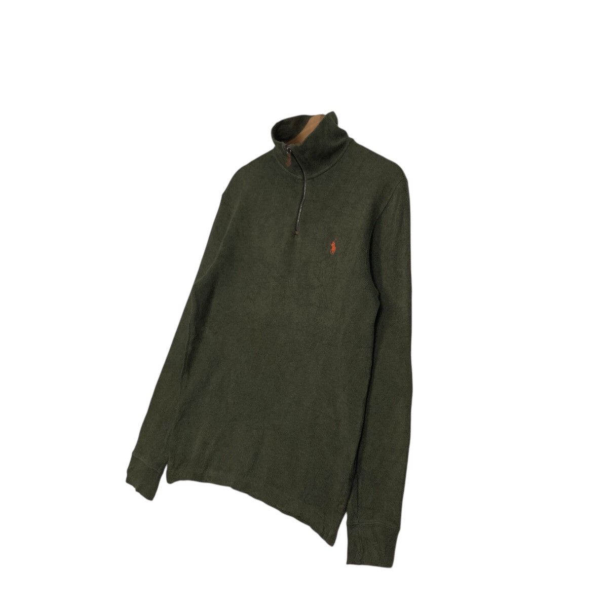 Polo Ralph Lauren 📌Rich Green Vintage Half Zipper Sweater Polo Ralph Lauren Size US M / EU 48-50 / 2 - 3 Thumbnail
