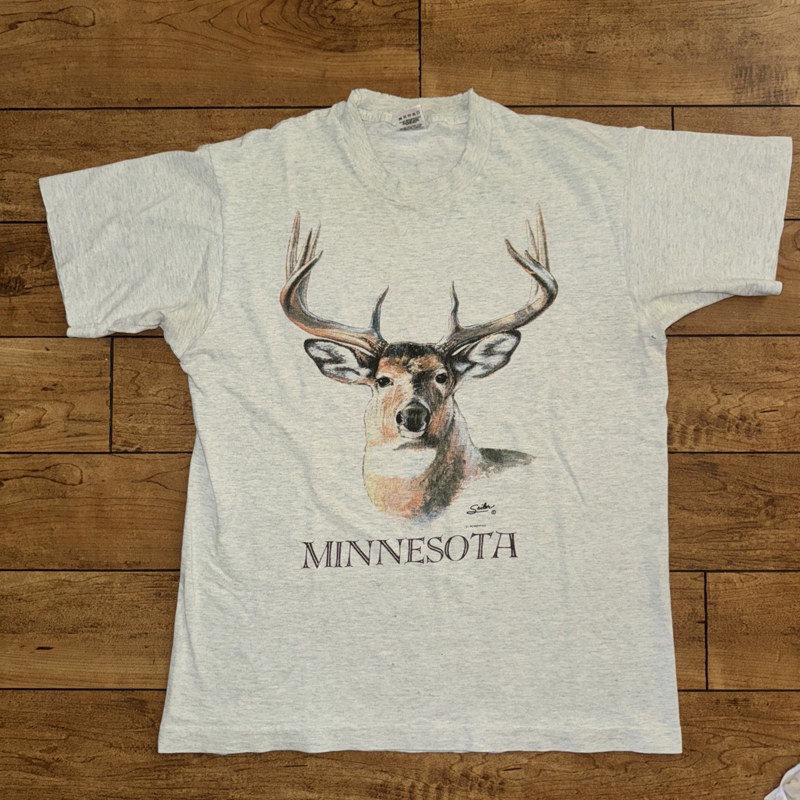 Fruit Of The Loom × Vintage Fruit Of The Loom Minnesota Single Stitch T-Shirt L 21x26 Size US L / EU 52-54 / 3 - 1 Thumbnail