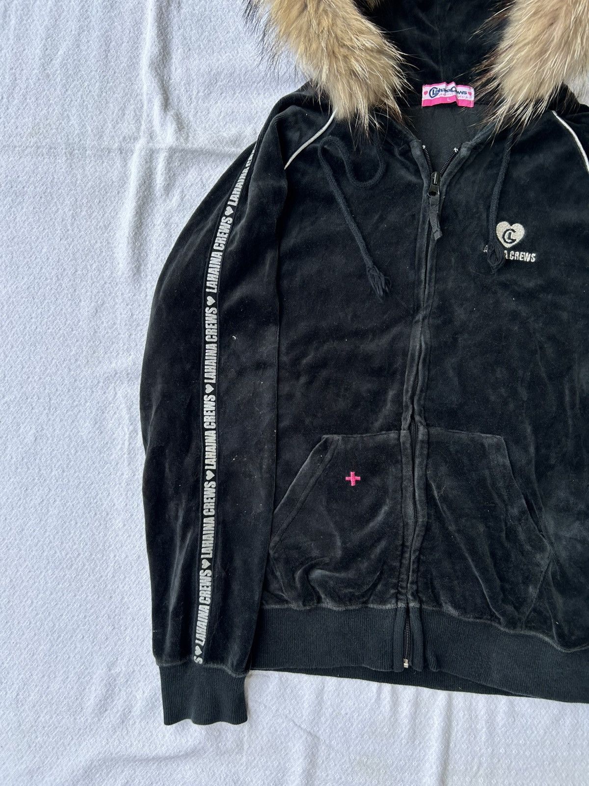 Japanese Brand Lahaina crews velvet furhoodie style ifsix lgb Size US M / EU 48-50 / 2 - 4 Thumbnail