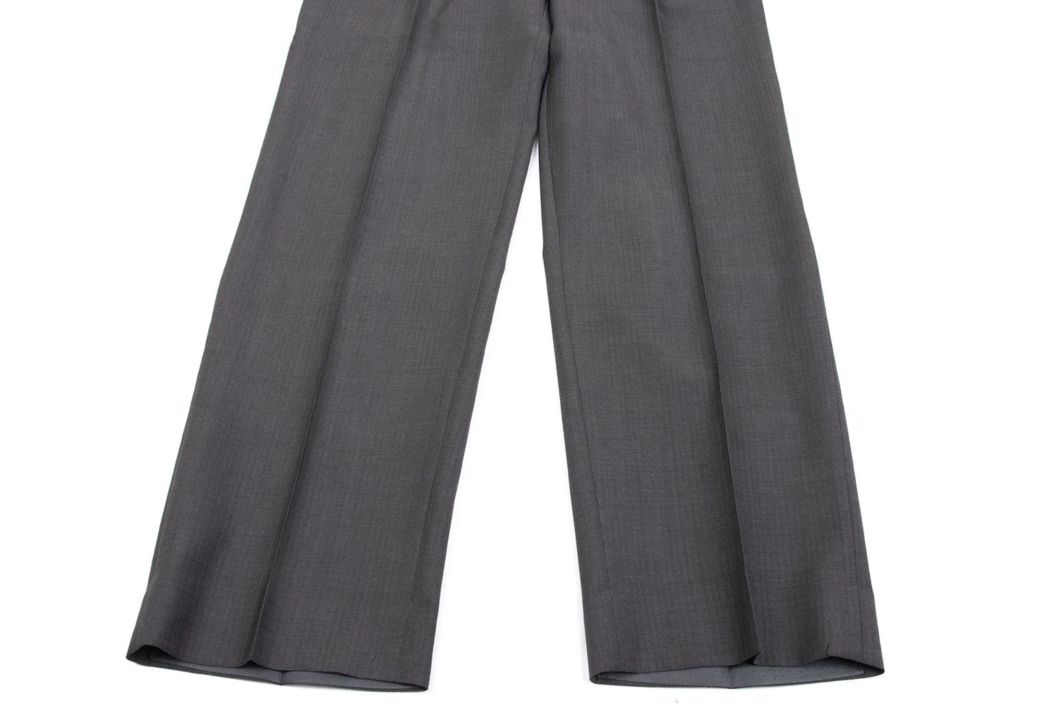 Armani Collezioni Wool Shadow Stripe Pants in Gray, Size 54 Size US 26 / EU 42 - 7 Thumbnail