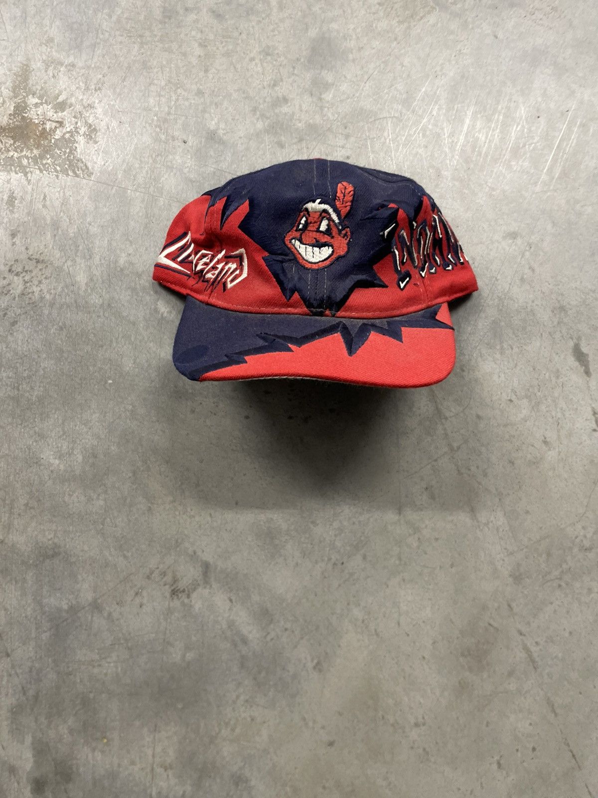 image of Drew Pearson Cleveland Indians Jagged Edge Hat, Men's