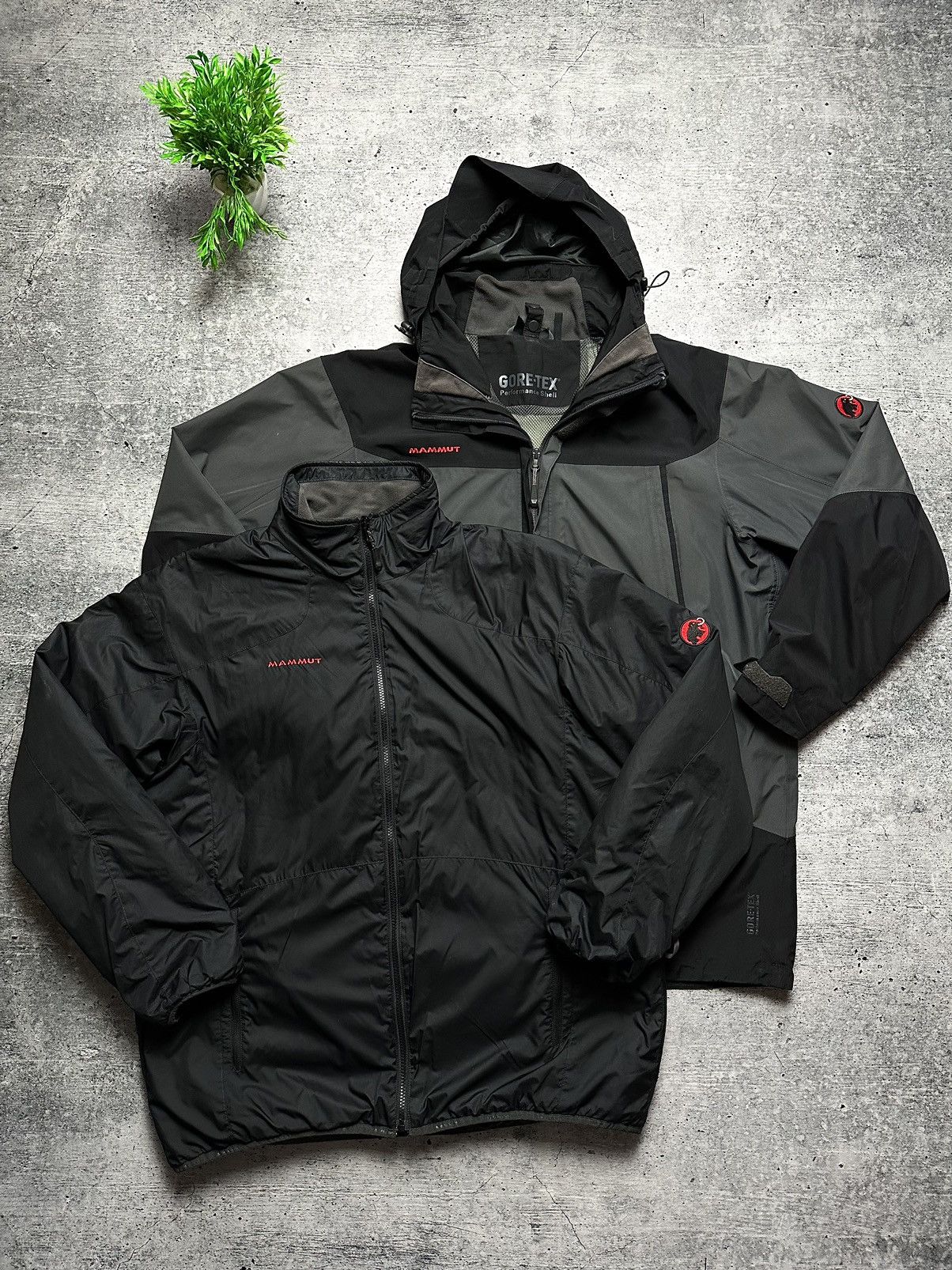 Image of Mammut Gore Tex 3 In 1 Puffer Ski Insulated Jacket Mountain in Black, Men's (Size 2XL)