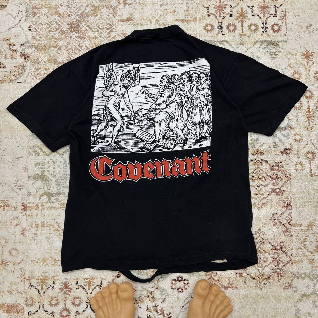 Band Tees × Vintage Vintage Adult “ Morbid Angel Covenant” Crazy Fit Tee 90s Size US XL / EU 56 / 4 - 2 Thumbnail