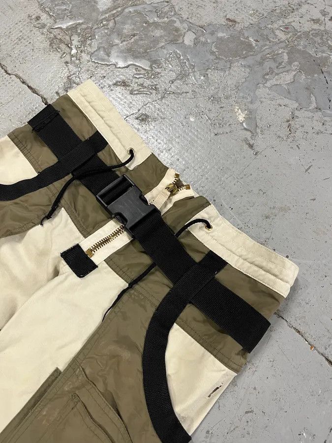 Jean Paul Gaultier AW2003 Jean Paul Gaultier Bondage Beige Cargo Parachute Pants Size US 39 - 6 Thumbnail