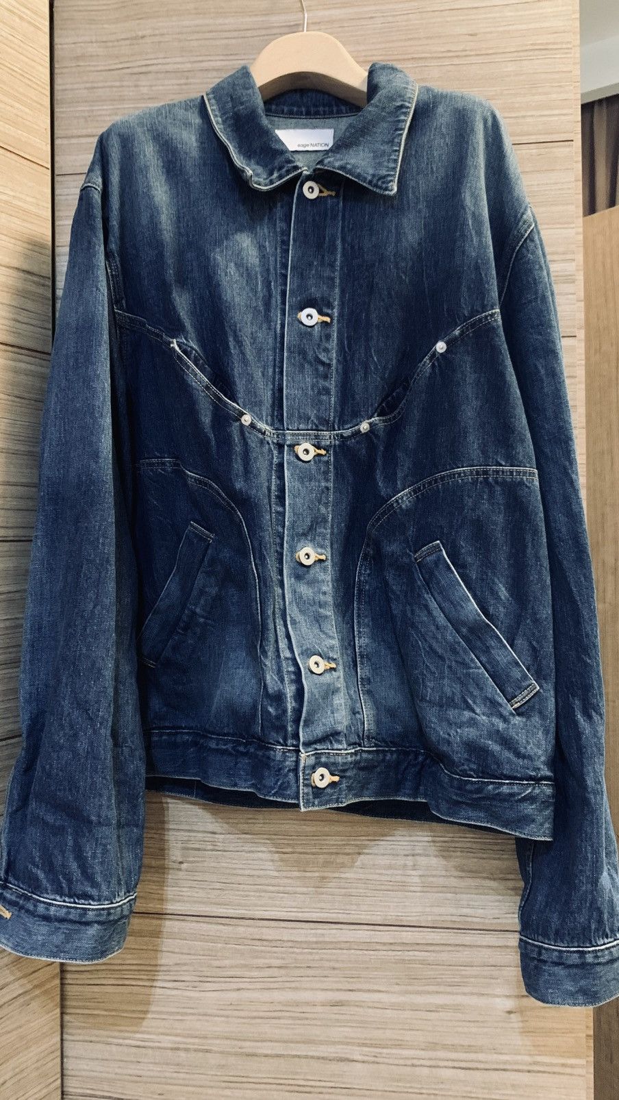 SAGE NATION Sage Nation washed denim jiji riders jacket Size US XL / EU 56 / 4 - 3 Thumbnail