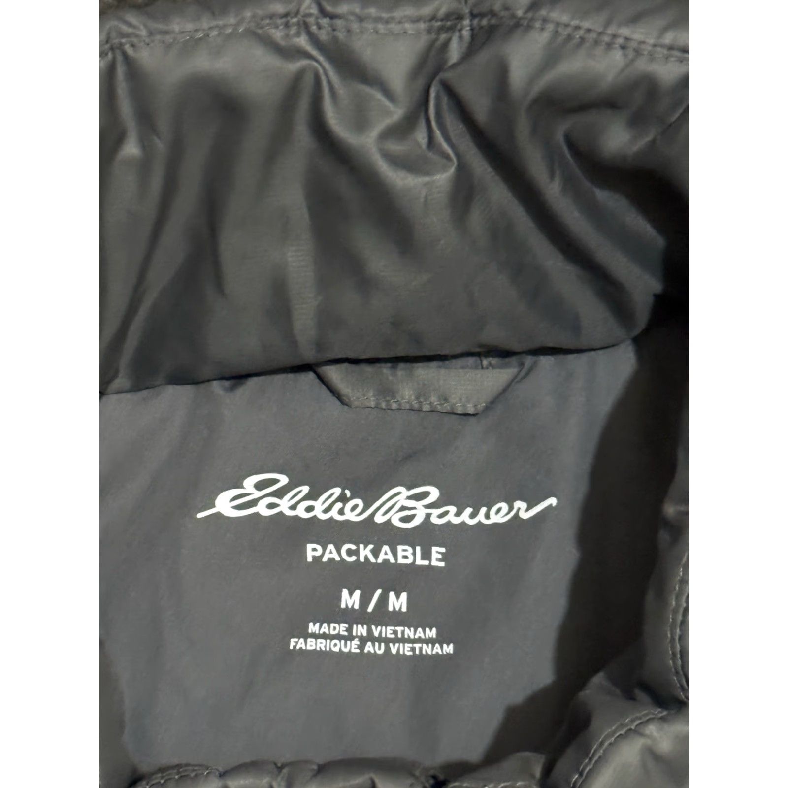 Eddie Bauer Eddie Bauer Jacket Mens M Gray Puffer Microlight Packable Down Quilted Zip Stand-Up Collar Size US M / EU 48-50 / 2 - 3 Thumbnail