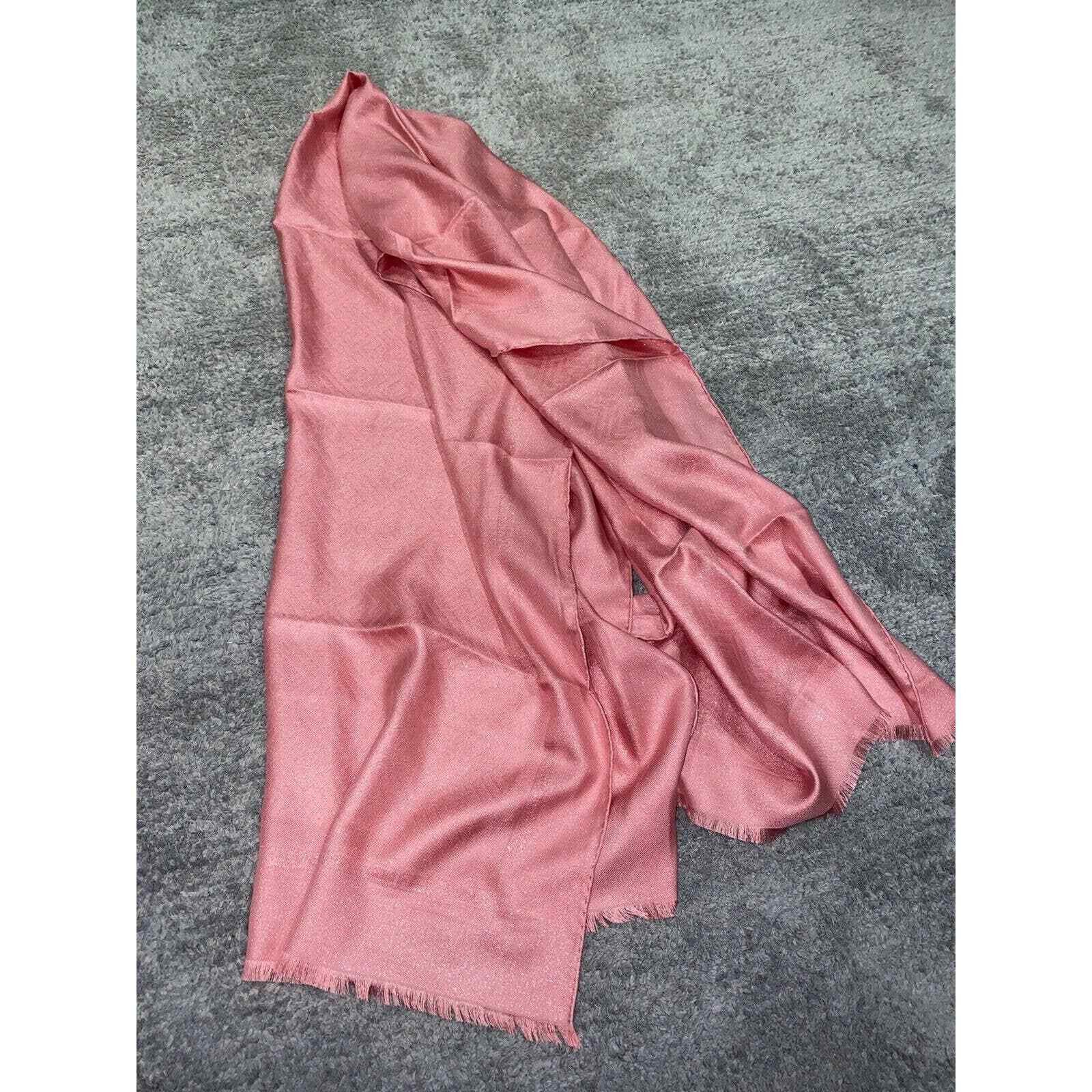 Fendi Fendi Monogram Logo Silk Fringe Hem Wrap Shawl Stole Scarf Size ONE SIZE - 11 Thumbnail