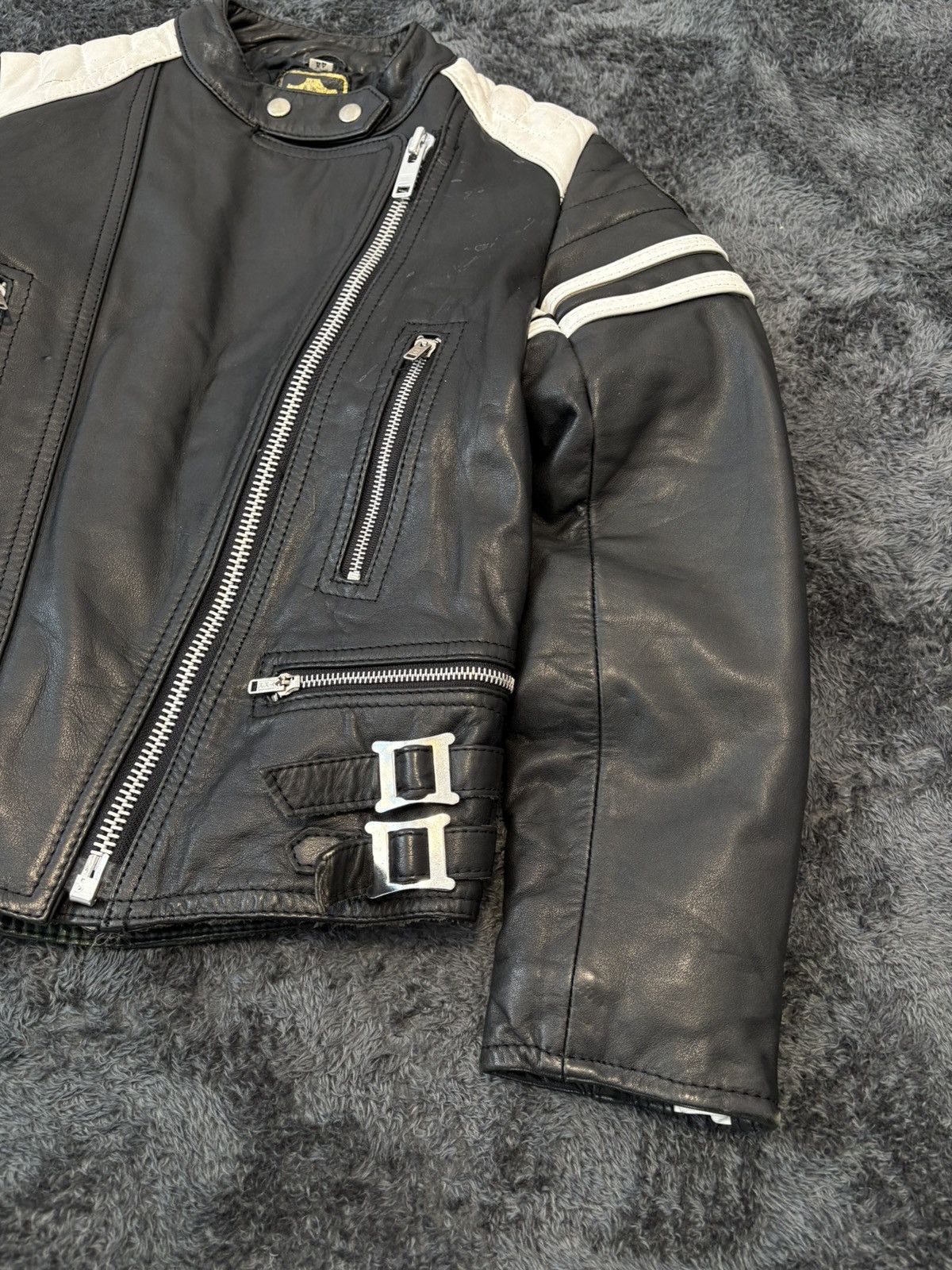 Japanese Brand Heavy Real Leather Racing Jacket Ducati Harley RedBull Size M / US 6-8 / IT 42-44 - 2 Thumbnail