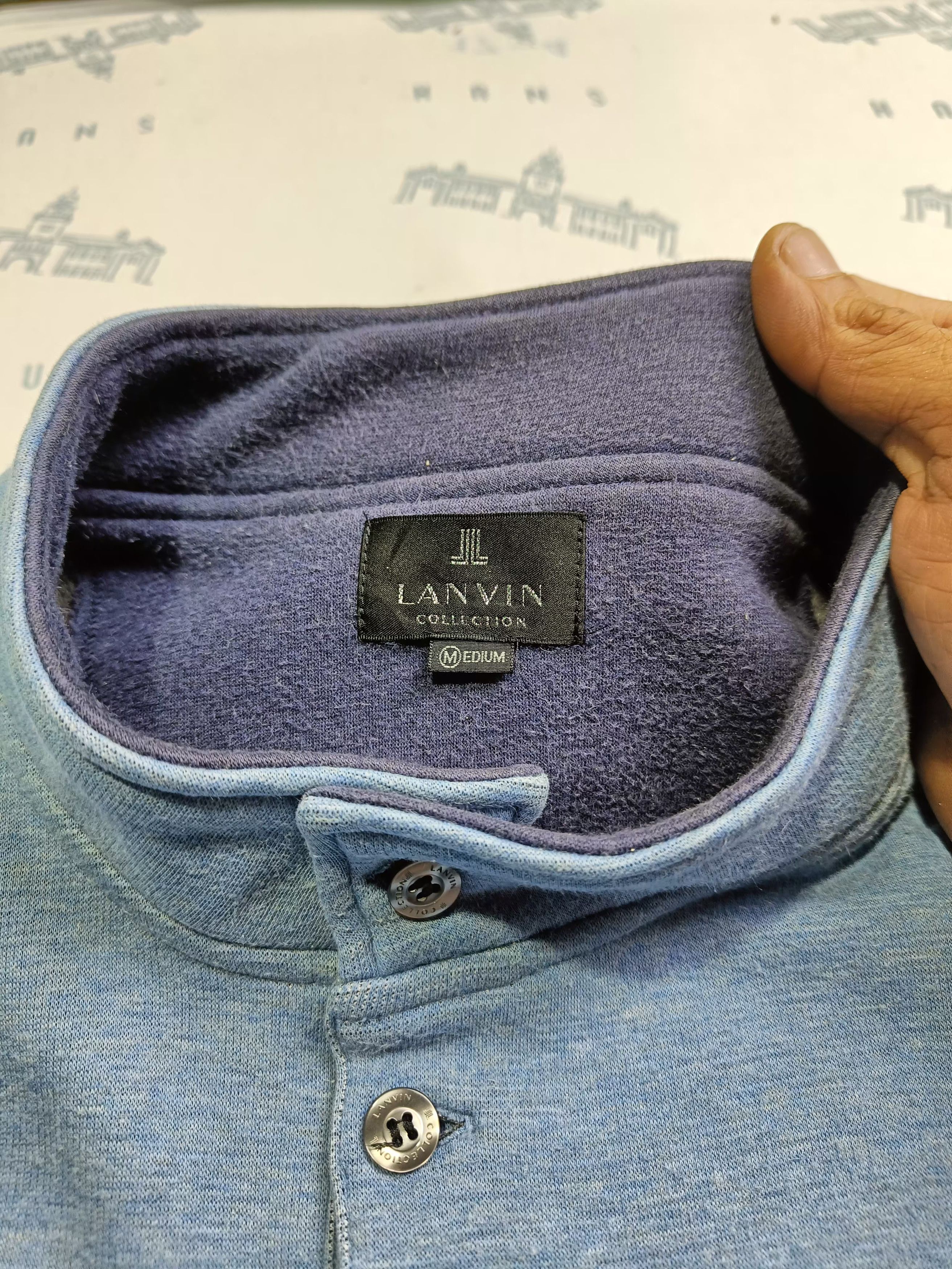 Lanvin LANVIN Collection Long-sleeved Single Pocket Button Up Size US M / EU 48-50 / 2 - 9 Thumbnail